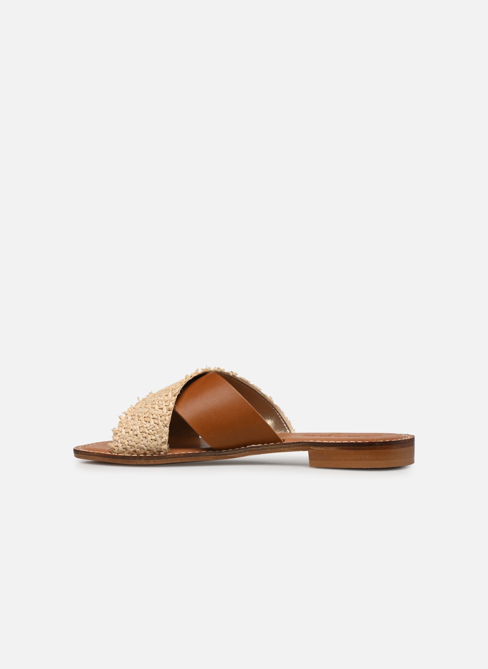 Muilen AVENA dames bruin Semerdjian Muilen AVENA dames bruin RAFFIA VACHETTA CUOIO