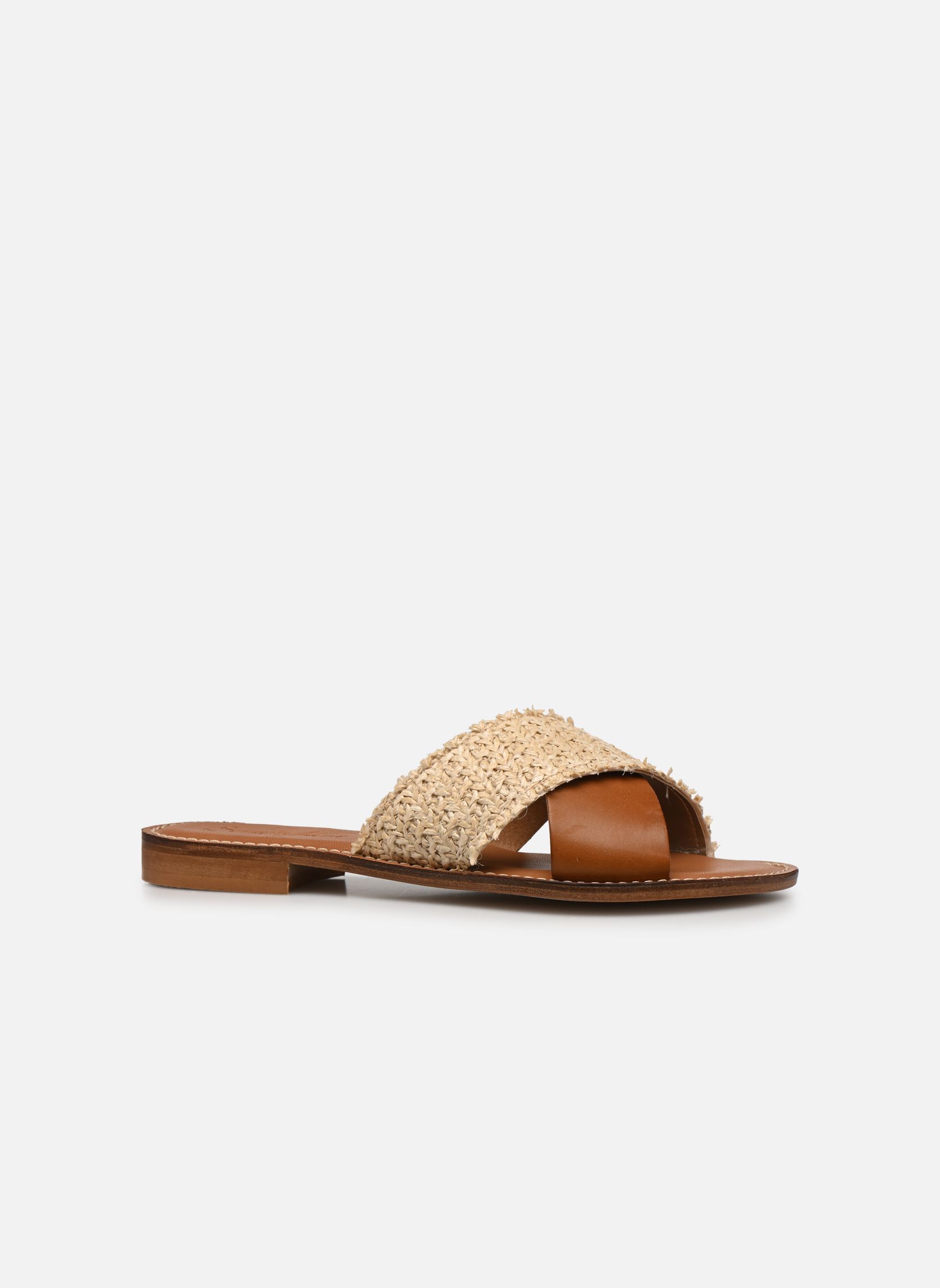 Muilen AVENA dames bruin Semerdjian Muilen AVENA dames bruin RAFFIA VACHETTA CUOIO