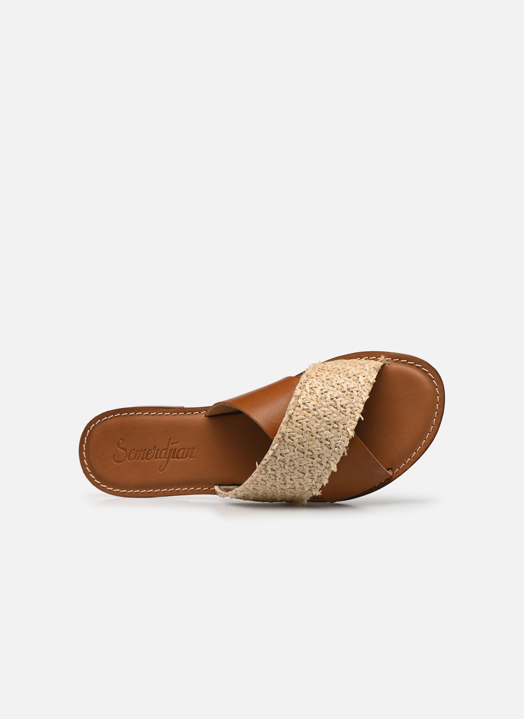Muilen AVENA dames bruin Semerdjian Muilen AVENA dames bruin RAFFIA VACHETTA CUOIO
