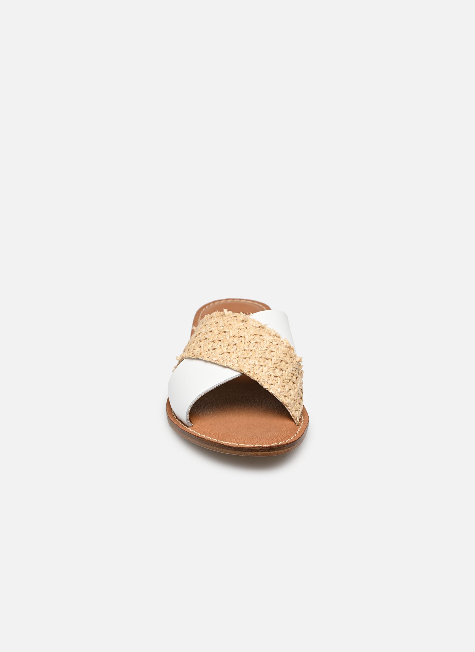 Mules AVENA femme blanc Semerdjian Mules AVENA femme blanc RAFFIA VACCHETTA BIANCO
