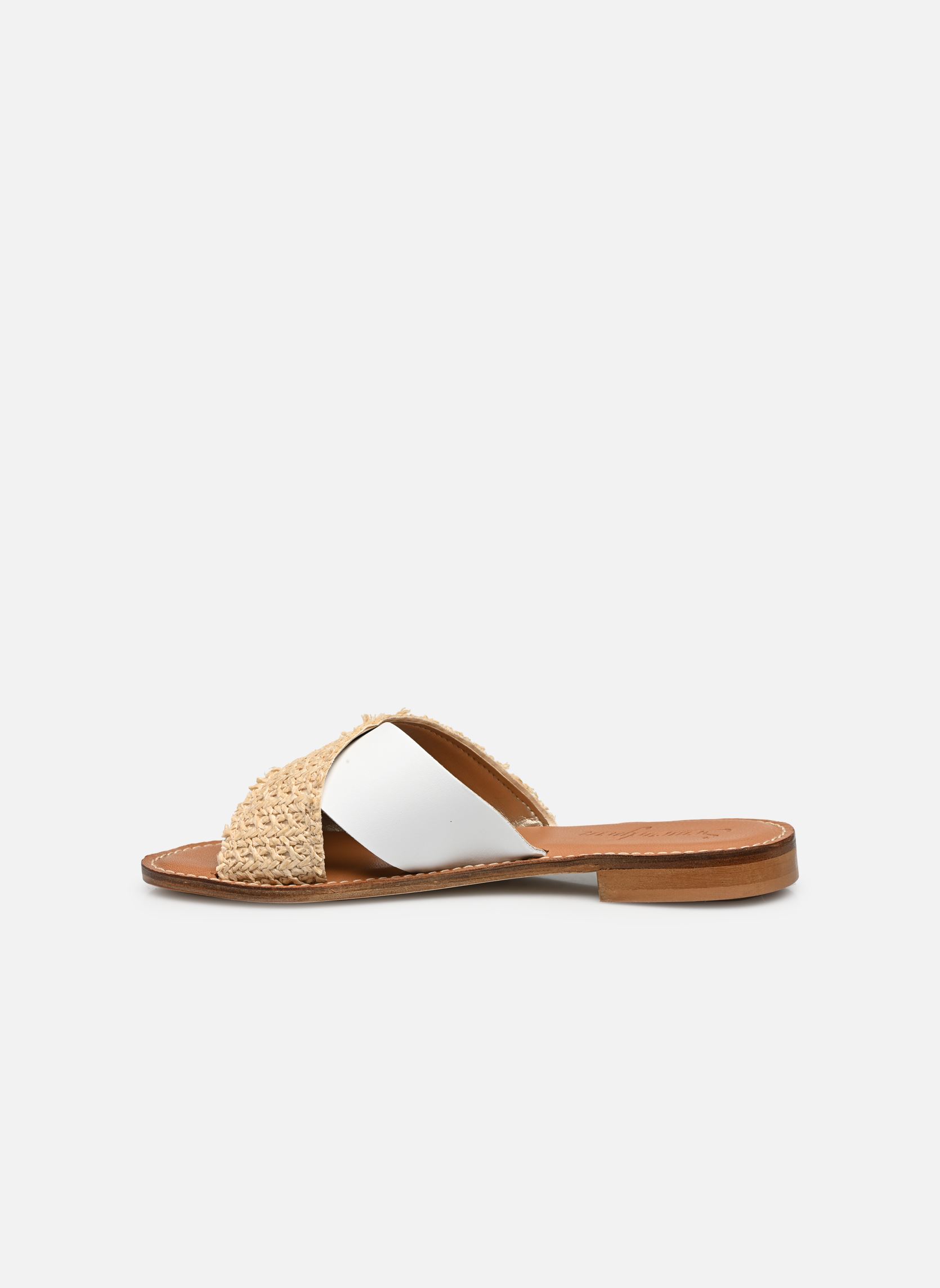 Mules AVENA femme blanc Semerdjian Mules AVENA femme blanc RAFFIA VACCHETTA BIANCO