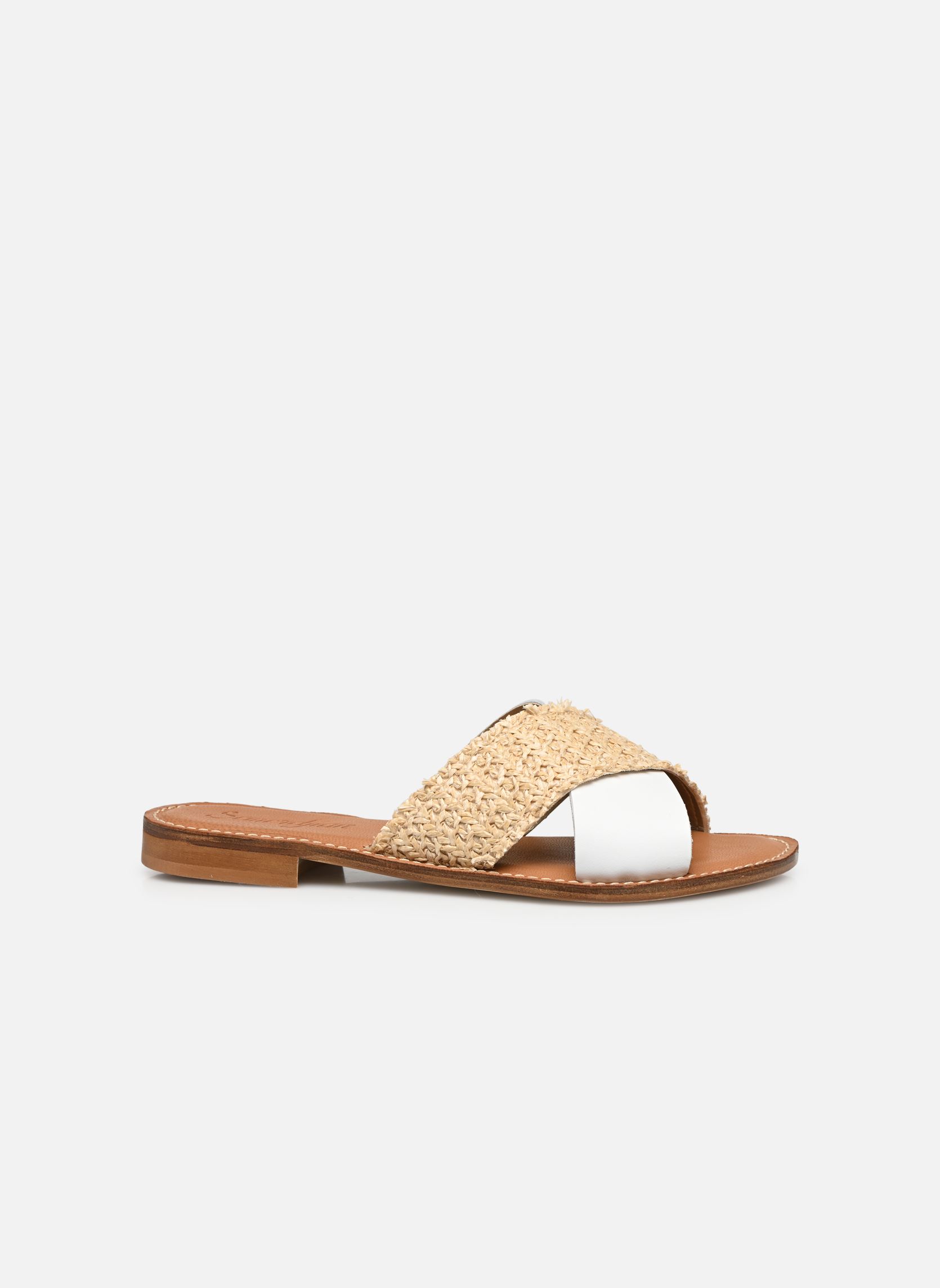 Mules AVENA femme blanc Semerdjian Mules AVENA femme blanc RAFFIA VACCHETTA BIANCO