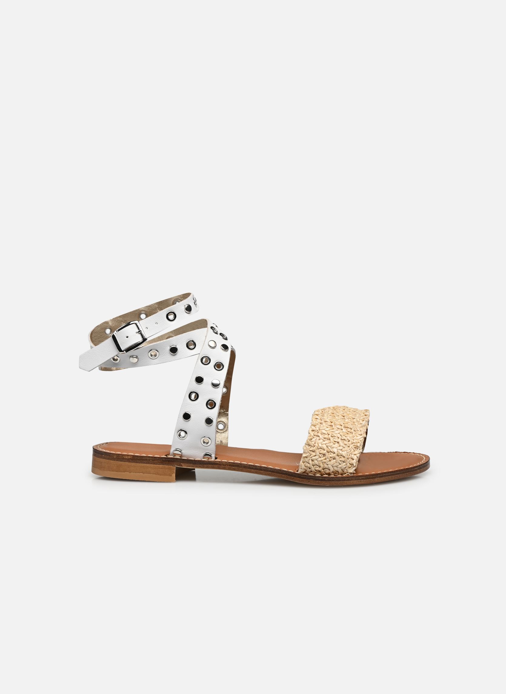 Sandales MORA femme blanc Semerdjian Sandales MORA femme blanc RAFFIA VACCHETTA BIANCO