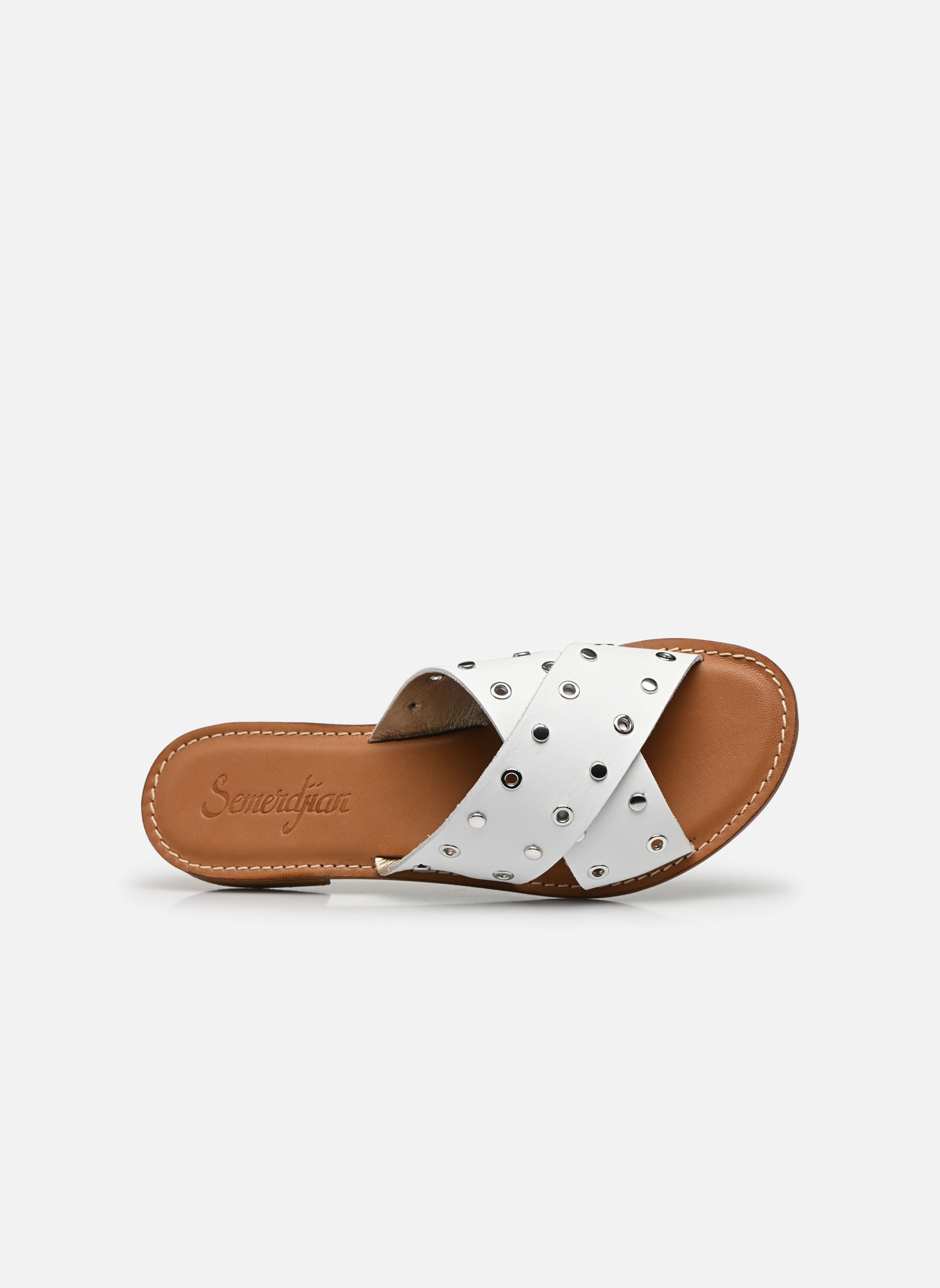 Mules ANICE femme blanc Semerdjian Mules ANICE femme blanc VACCHETTA BIANCO