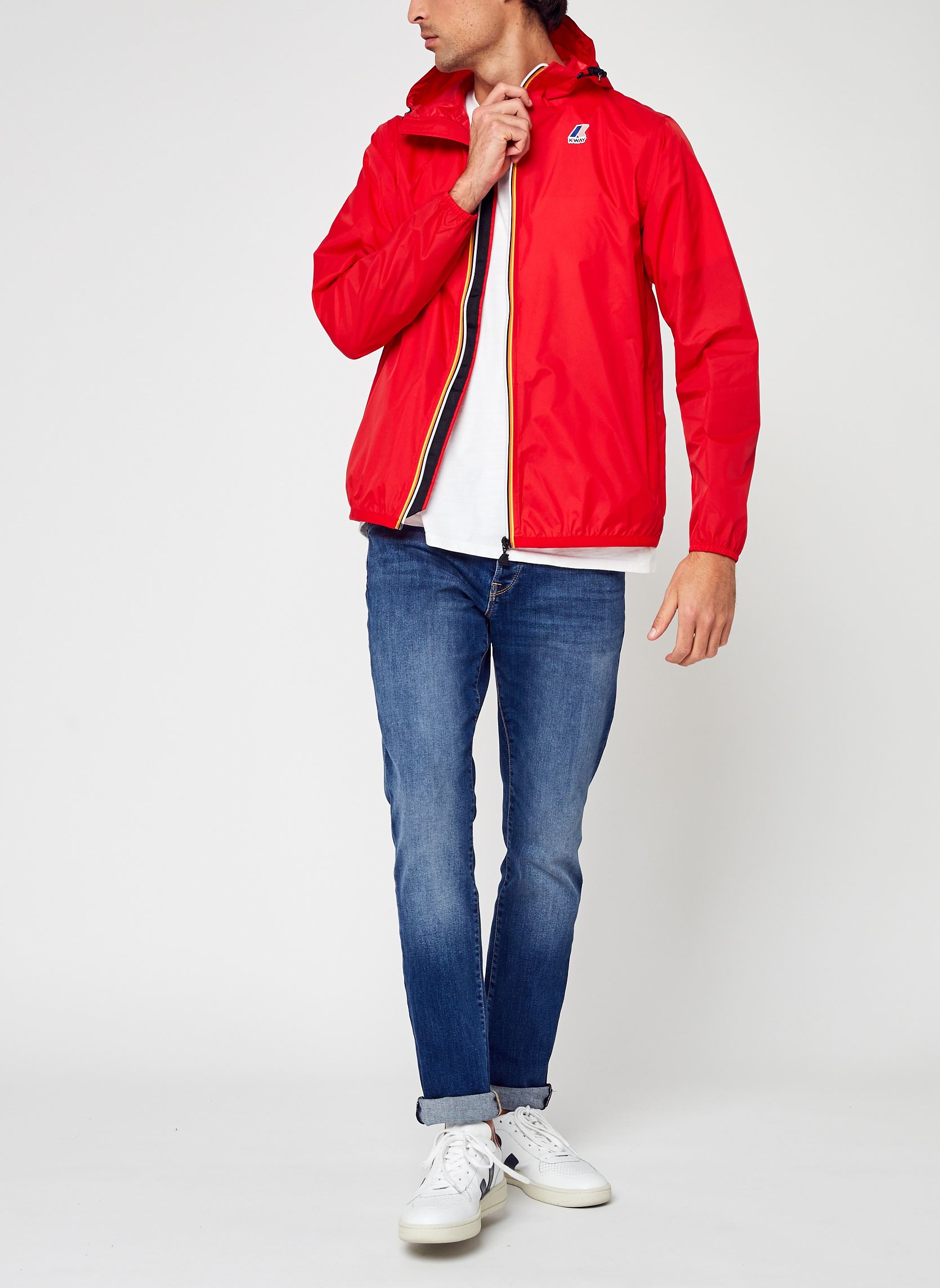 Vestes imperméables Le Vrai 3.0 Claude M - Unisexe homme rouge K-Way Vestes imperméables Le Vrai 3.0 Claude M - Unisexe homme rouge Q03 RED