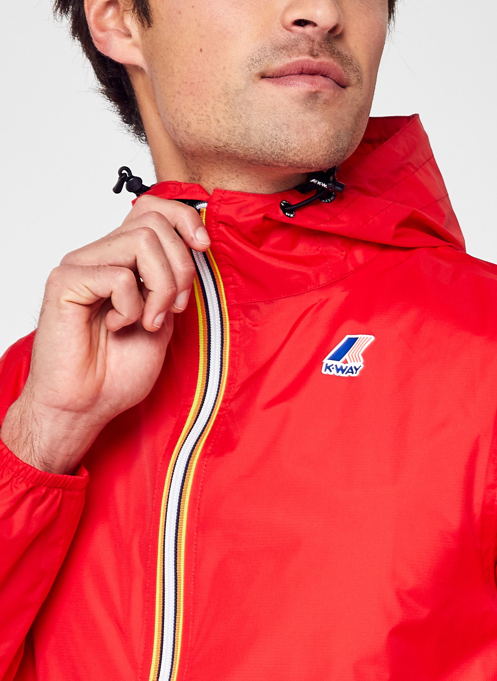 Vestes imperméables Le Vrai 3.0 Claude M - Unisexe homme rouge K-Way Vestes imperméables Le Vrai 3.0 Claude M - Unisexe homme rouge Q03 RED