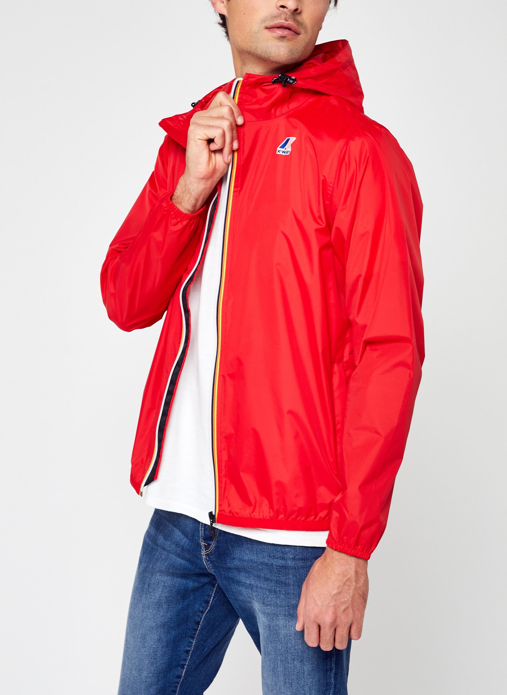 Vestes imperméables Le Vrai 3.0 Claude M - Unisexe homme rouge K-Way Vestes imperméables Le Vrai 3.0 Claude M - Unisexe homme rouge Q03 RED