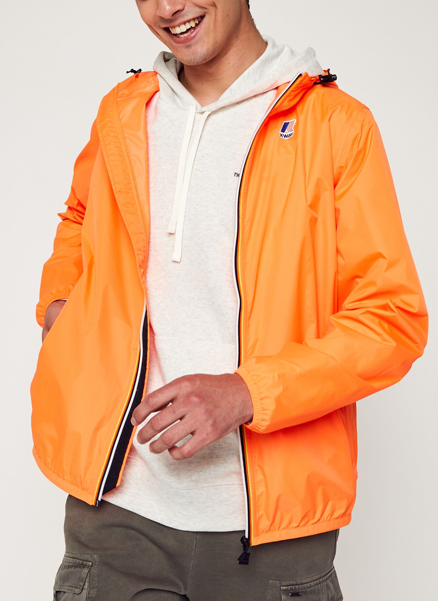 Wasserdichte Jacken Le Vrai 3.0 Claude M - Unisexe herren orange K-Way Wasserdichte Jacken Le Vrai 3.0 Claude M - Unisexe herren orange WCS ORANGE LT