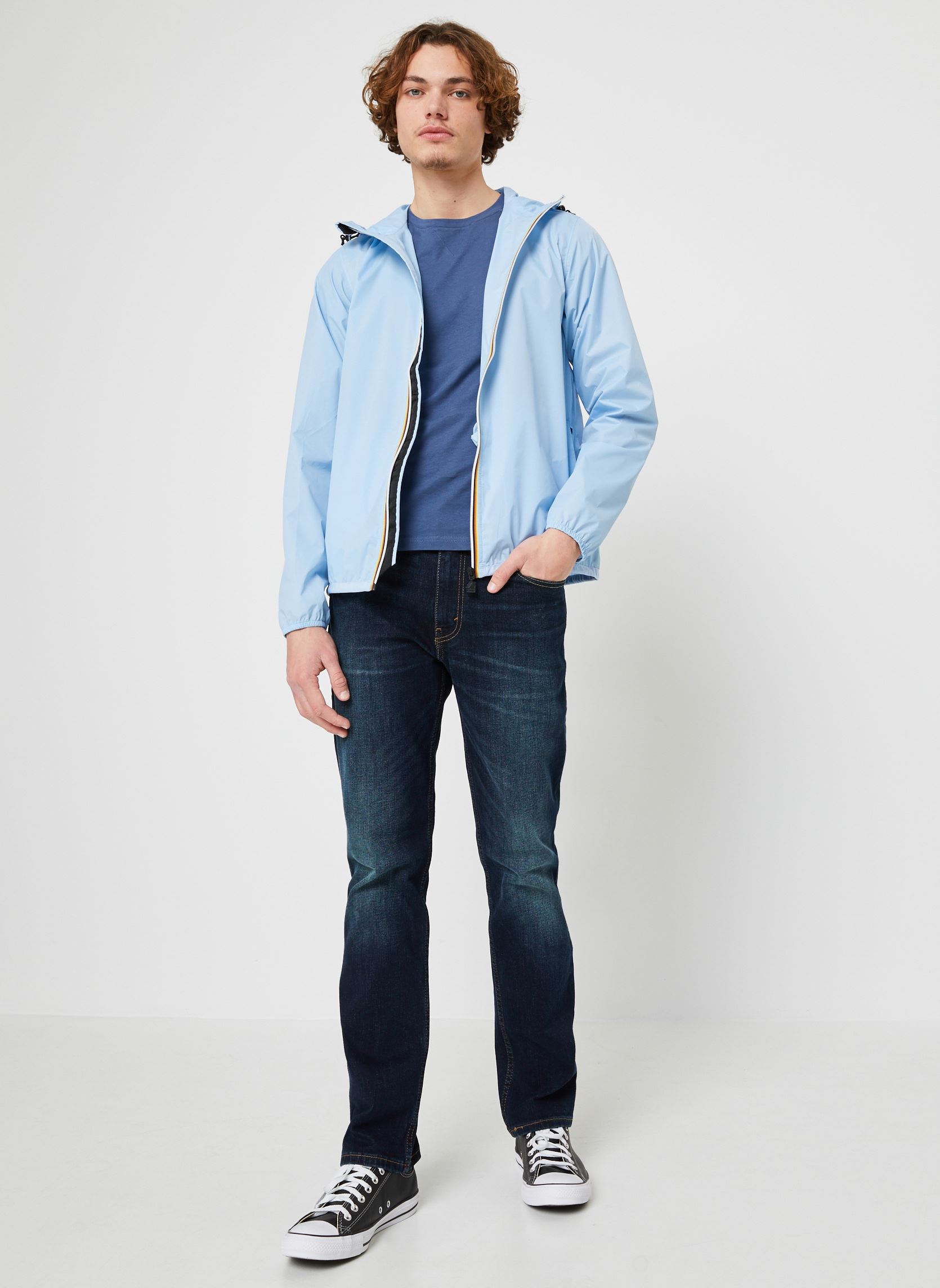 Wasserdichte Jacken Le Vrai 3.0 Claude M - Unisexe herren blau K-Way Wasserdichte Jacken Le Vrai 3.0 Claude M - Unisexe herren blau 02Y AZURE LT MARINE