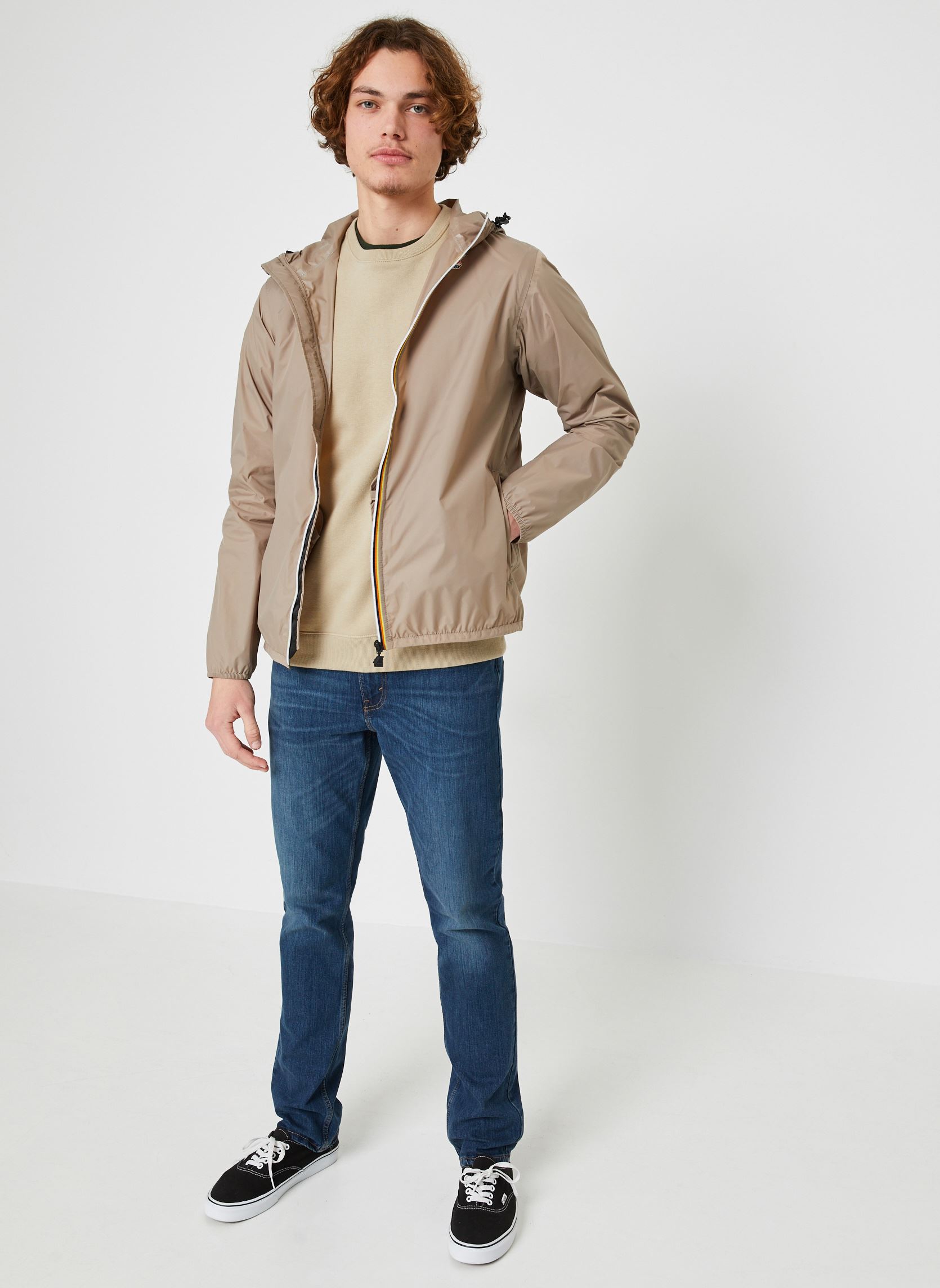 Chaquetas impermeables Le Vrai 3.0 Claude M - Unisexe hombre beige K-Way Chaquetas impermeables Le Vrai 3.0 Claude M - Unisexe hombre beige BEIGE TAUPE