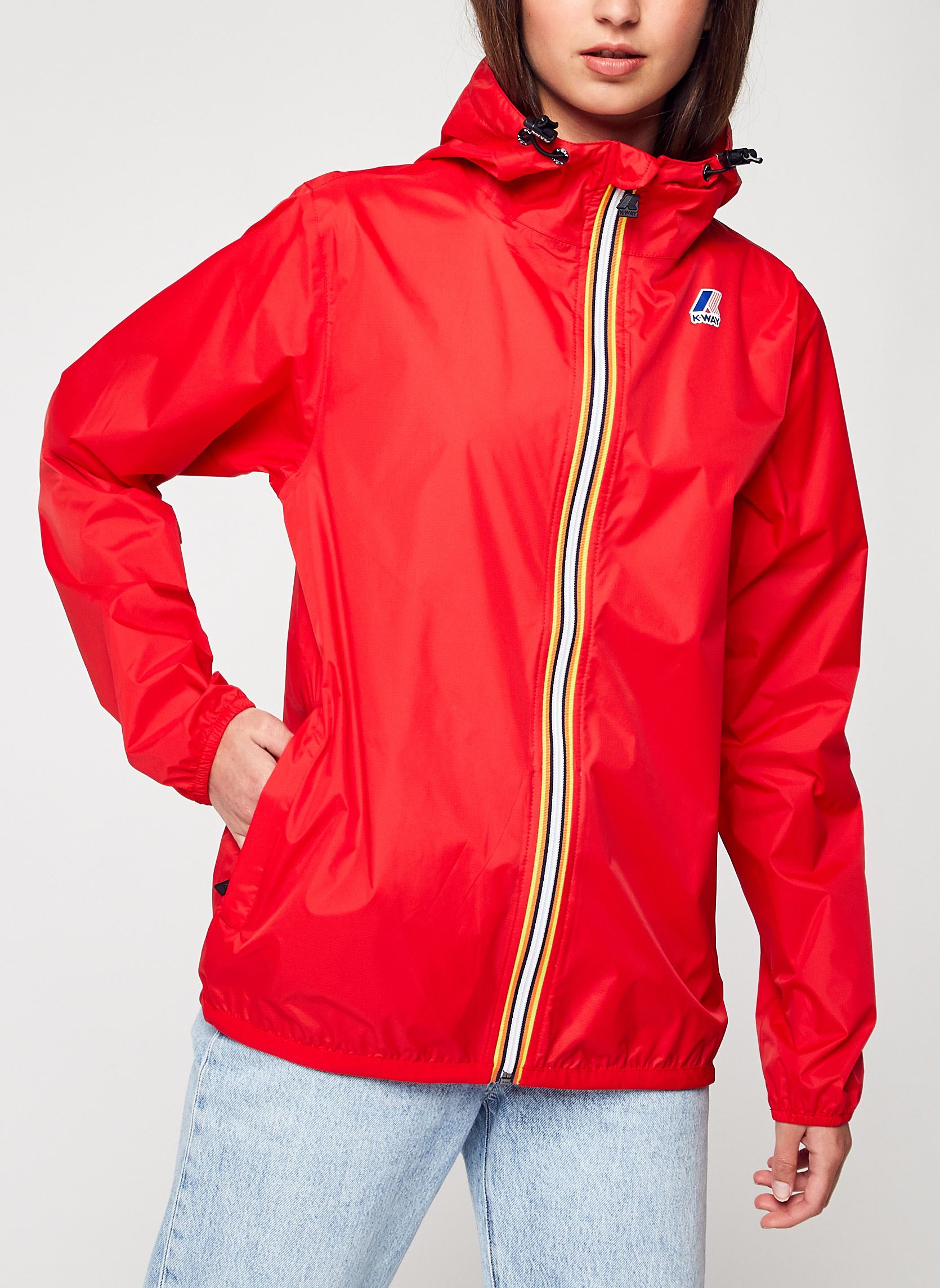 Vestes imperméable Le Vrai 3.0 Claude W - Unisexe femme rouge K-Way Vestes imperméable Le Vrai 3.0 Claude W - Unisexe femme rouge RED