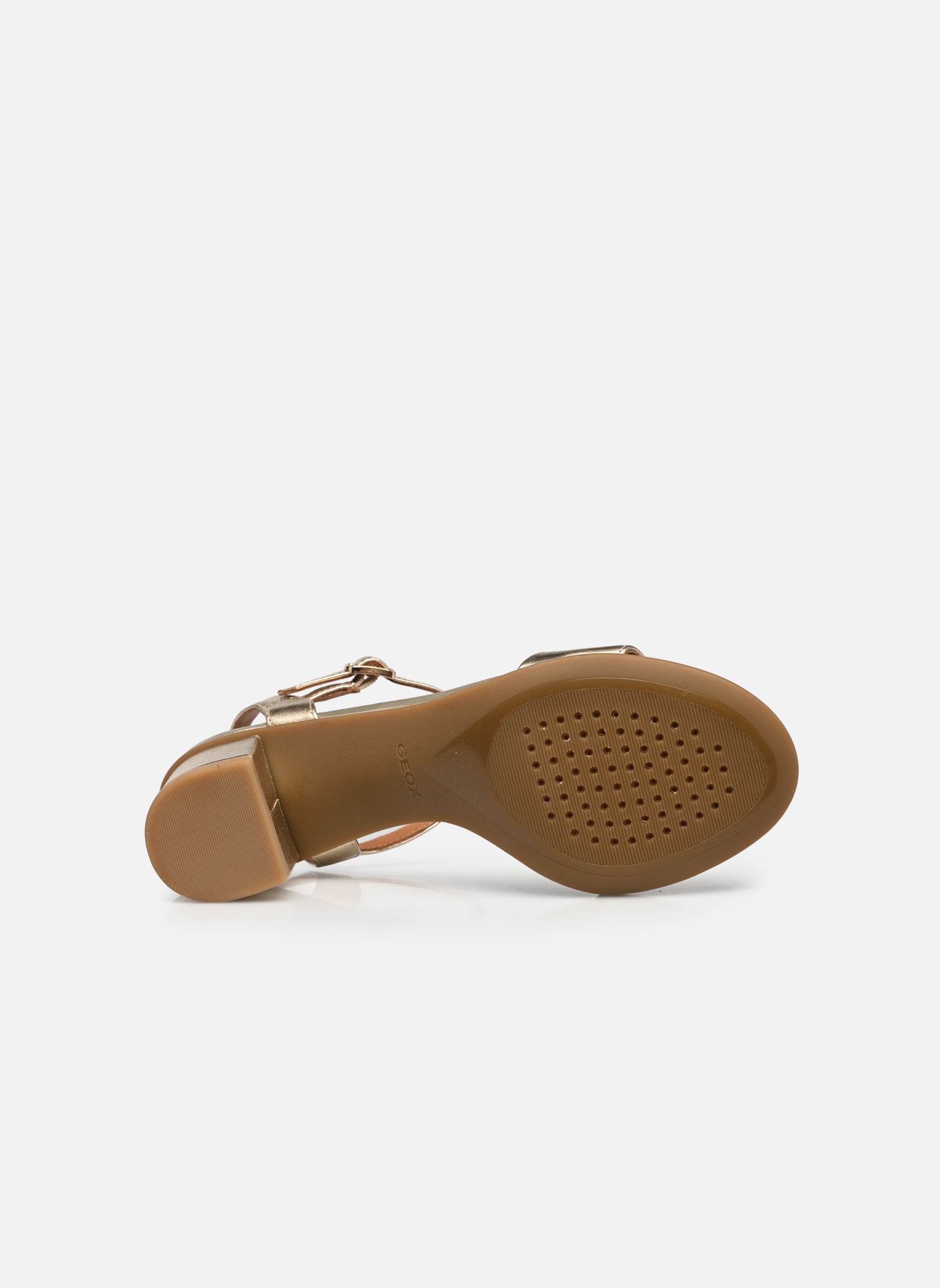 Geox Sandales Compensées Et Plateformes Sandales - D AURELY 50 B D25RXB Femme Or Et Bronze