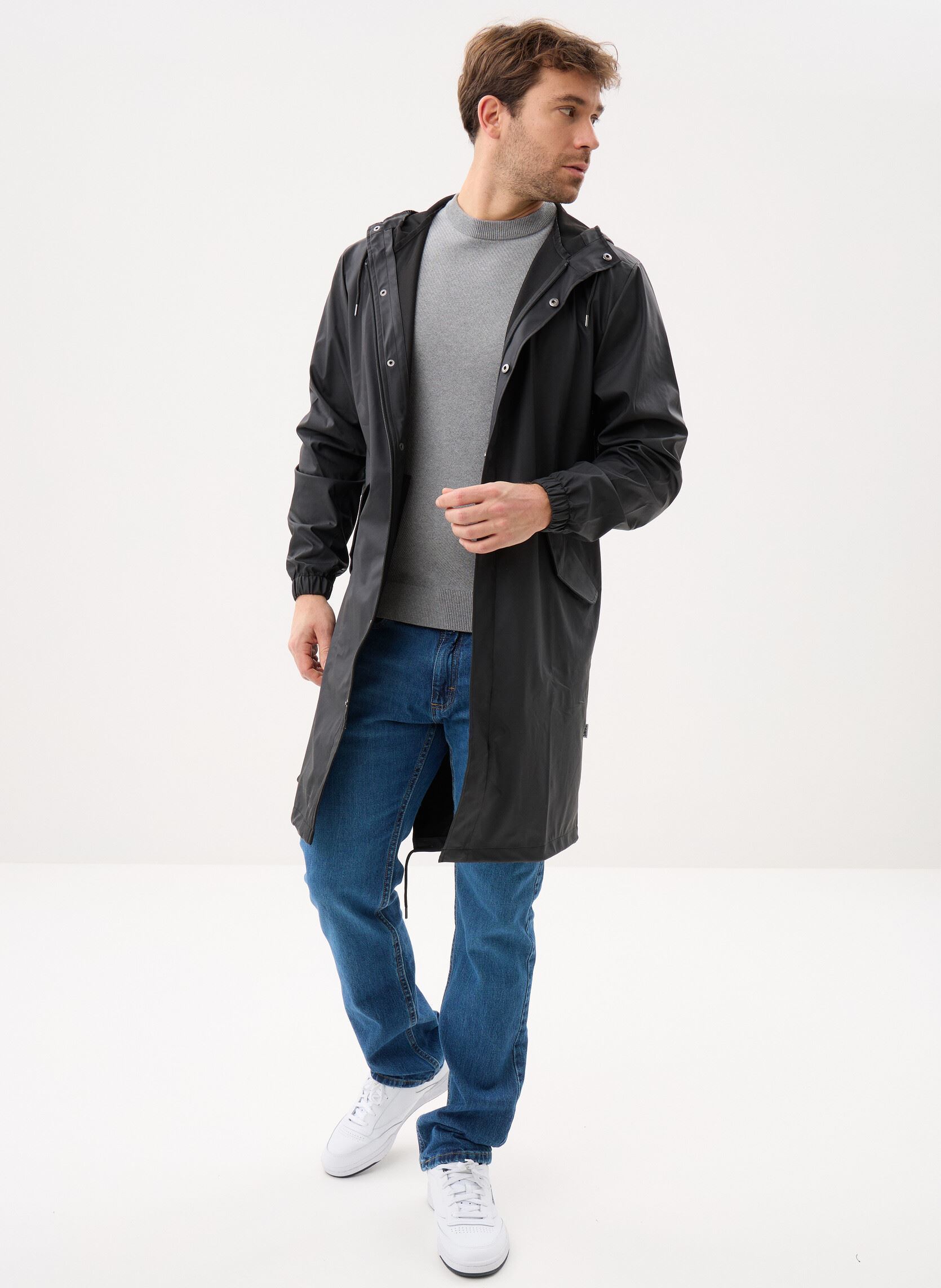 Vestes imperméables Fishtail Parka W3 - Unisexe M homme noir Rains Vestes imperméables Fishtail Parka W3 - Unisexe M homme noir BLACK