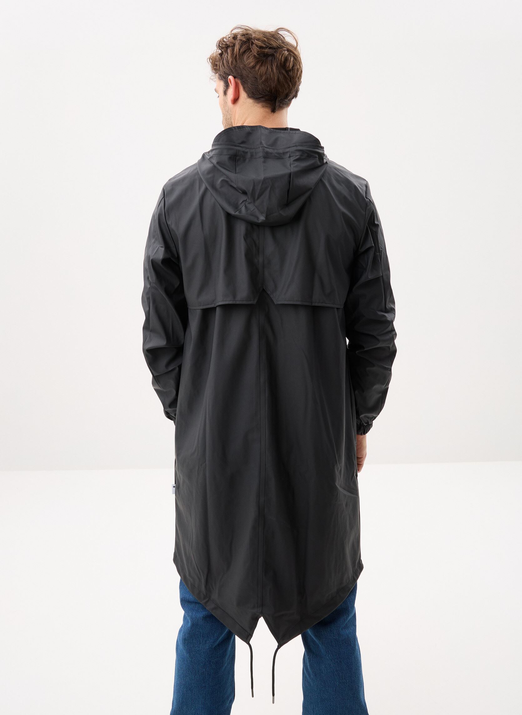 Vestes imperméables Fishtail Parka W3 - Unisexe M homme noir Rains Vestes imperméables Fishtail Parka W3 - Unisexe M homme noir BLACK