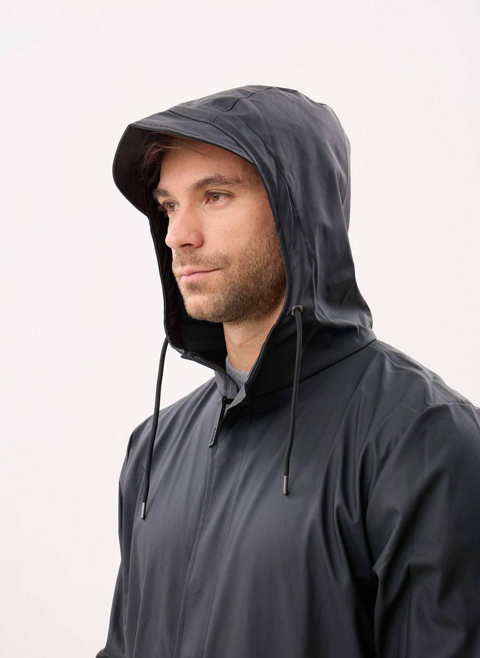 Vestes imperméables Fishtail Parka W3 - Unisexe M homme noir Rains Vestes imperméables Fishtail Parka W3 - Unisexe M homme noir BLACK