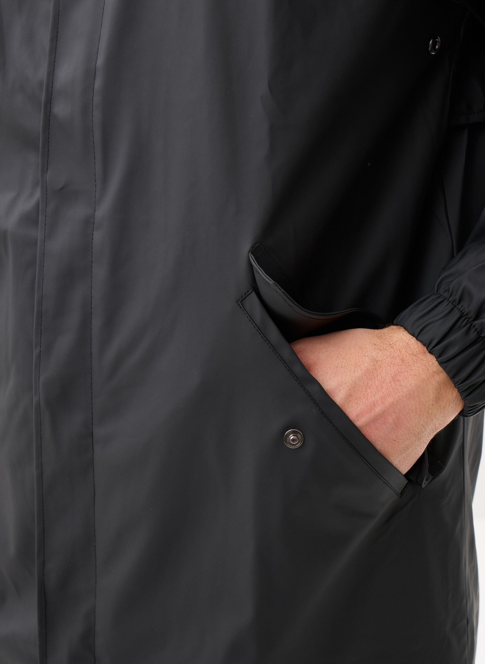 Vestes imperméables Fishtail Parka W3 - Unisexe M homme noir Rains Vestes imperméables Fishtail Parka W3 - Unisexe M homme noir BLACK