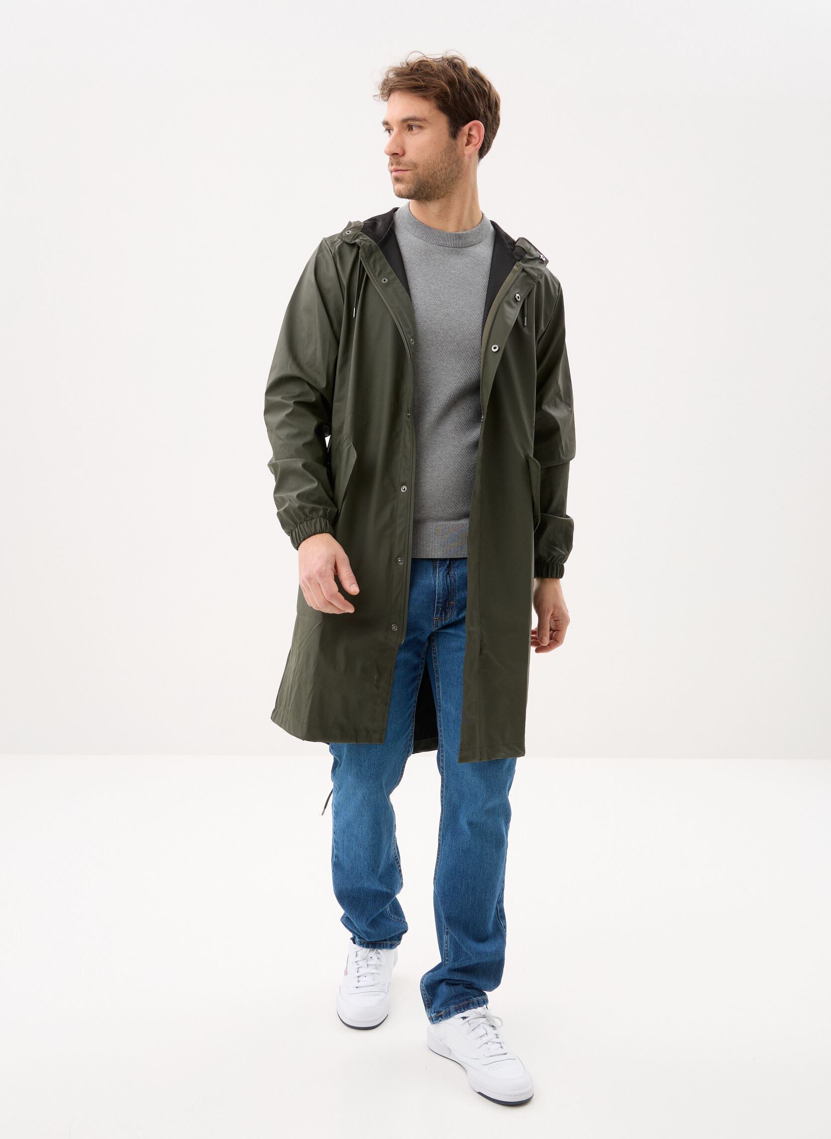 Waterdichte jassen Fishtail Parka W3 - Unisexe M heren groen Rains Waterdichte jassen Fishtail Parka W3 - Unisexe M heren groen GREEN