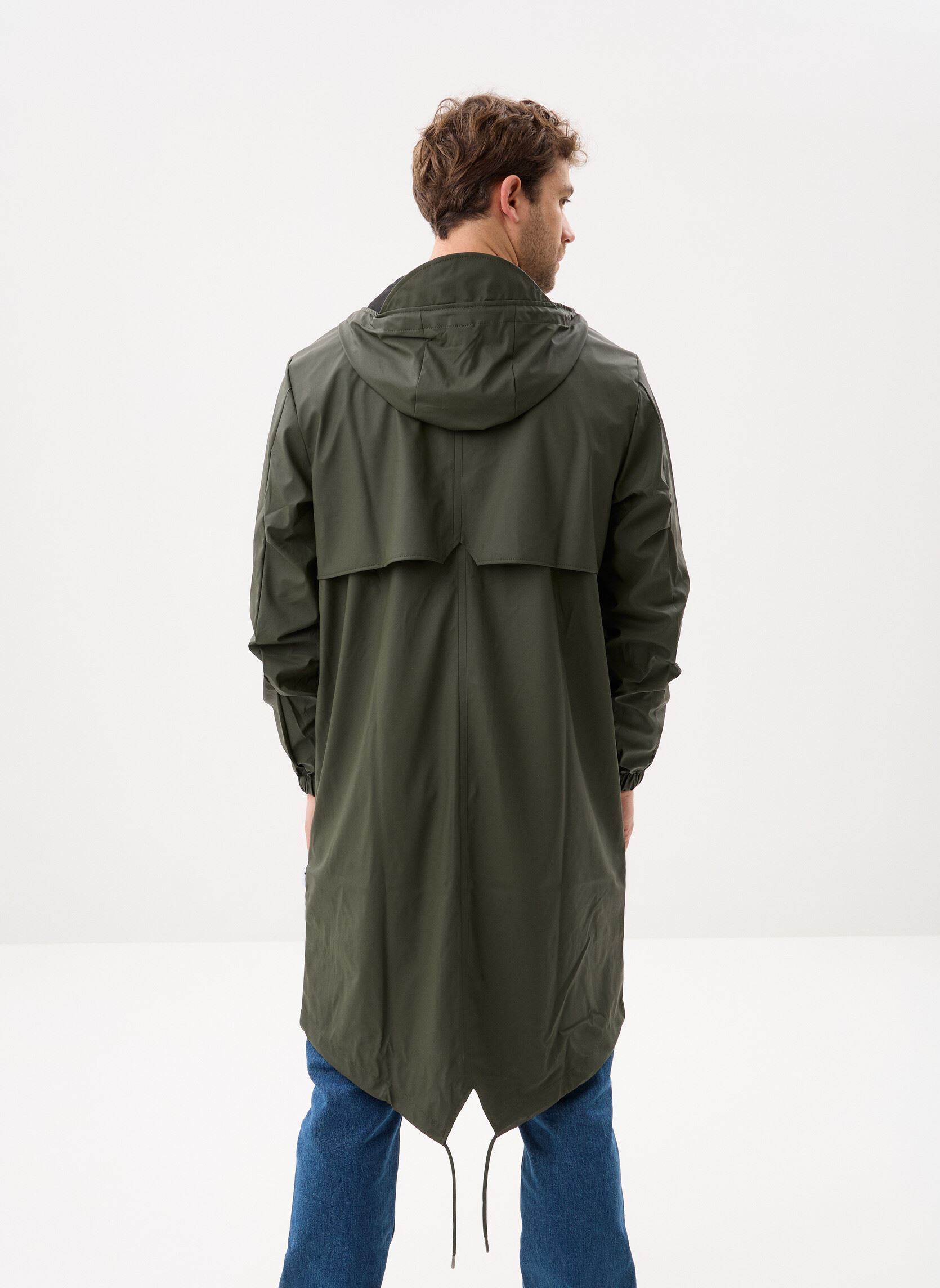 Waterdichte jassen Fishtail Parka W3 - Unisexe M heren groen Rains Waterdichte jassen Fishtail Parka W3 - Unisexe M heren groen GREEN
