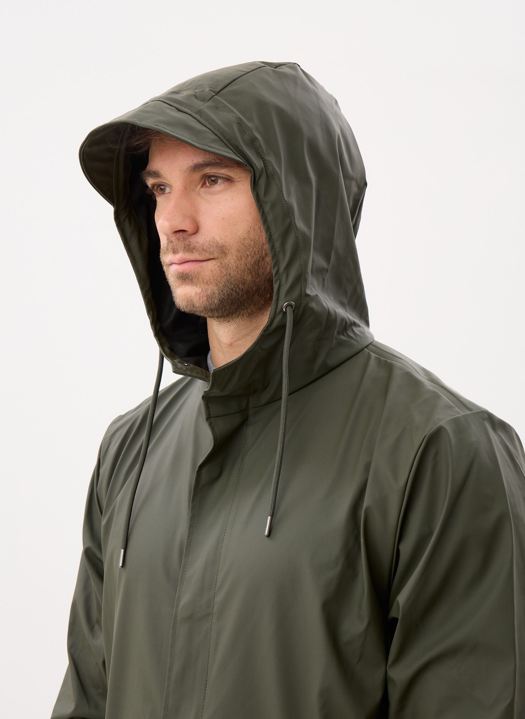 Waterdichte jassen Fishtail Parka W3 - Unisexe M heren groen Rains Waterdichte jassen Fishtail Parka W3 - Unisexe M heren groen GREEN