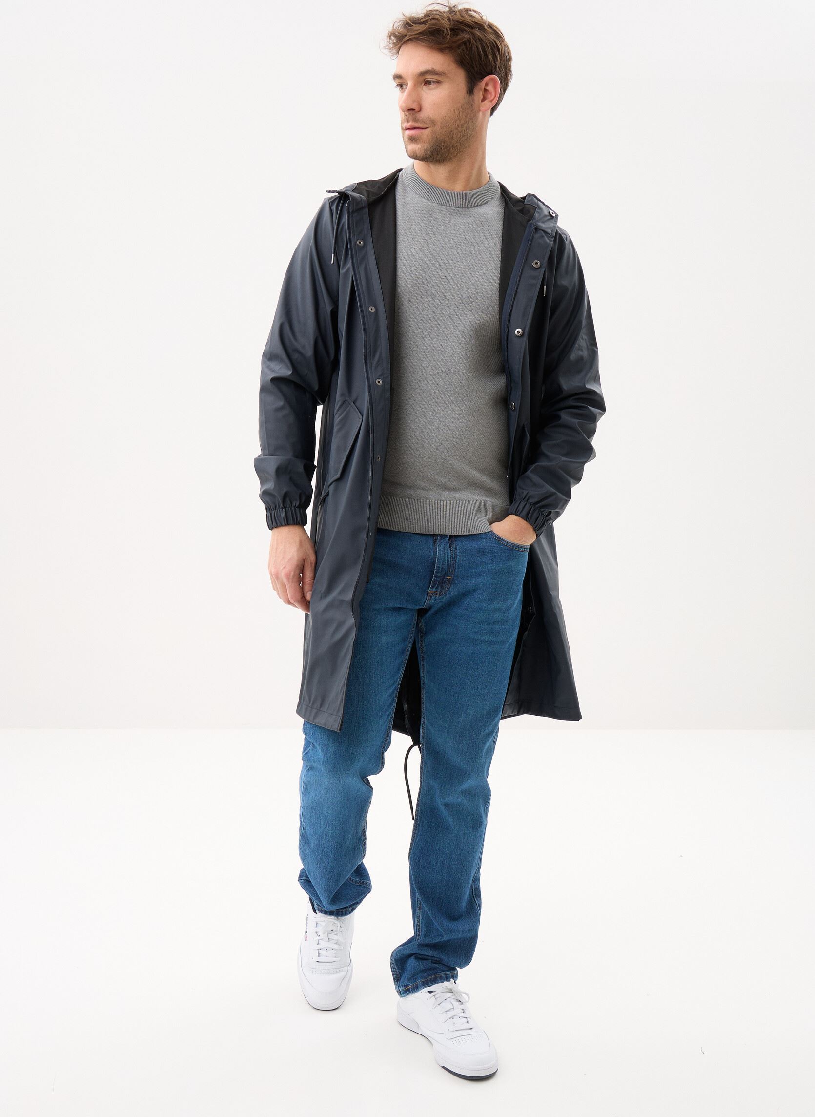 Vestes imperméables Fishtail Parka W3 - Unisexe M homme bleu Rains Vestes imperméables Fishtail Parka W3 - Unisexe M homme bleu NAVY