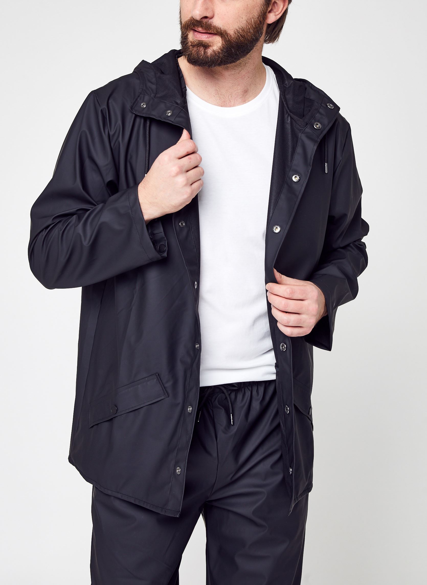 Vestes imperméables Jacket W3 - Unisexe M homme noir Rains Vestes imperméables Jacket W3 - Unisexe M homme noir BLACK