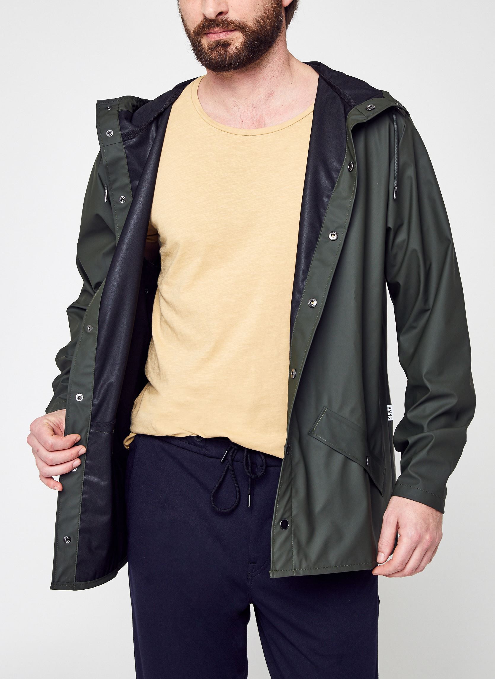 Vestes imperméables Jacket W3 - Unisexe M homme vert Rains Vestes imperméables Jacket W3 - Unisexe M homme vert GREEN
