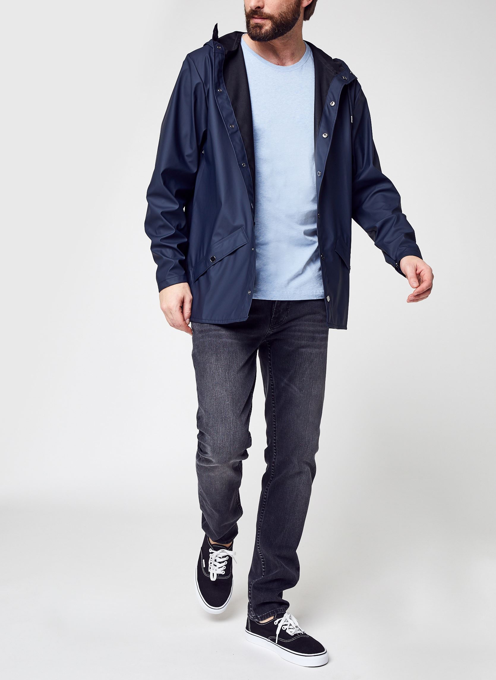 Vestes imperméables Jacket W3 - Unisexe M homme bleu Rains Vestes imperméables Jacket W3 - Unisexe M homme bleu NAVY