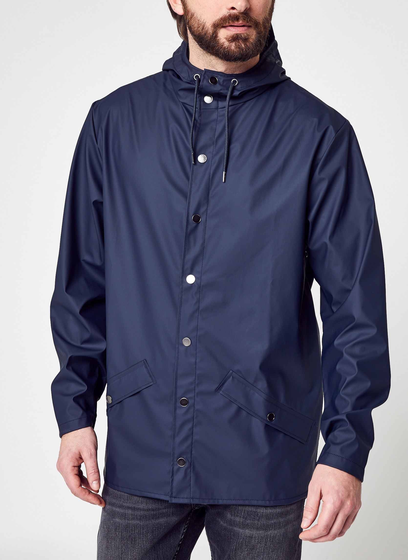 Vestes imperméables Jacket W3 - Unisexe M homme bleu Rains Vestes imperméables Jacket W3 - Unisexe M homme bleu NAVY