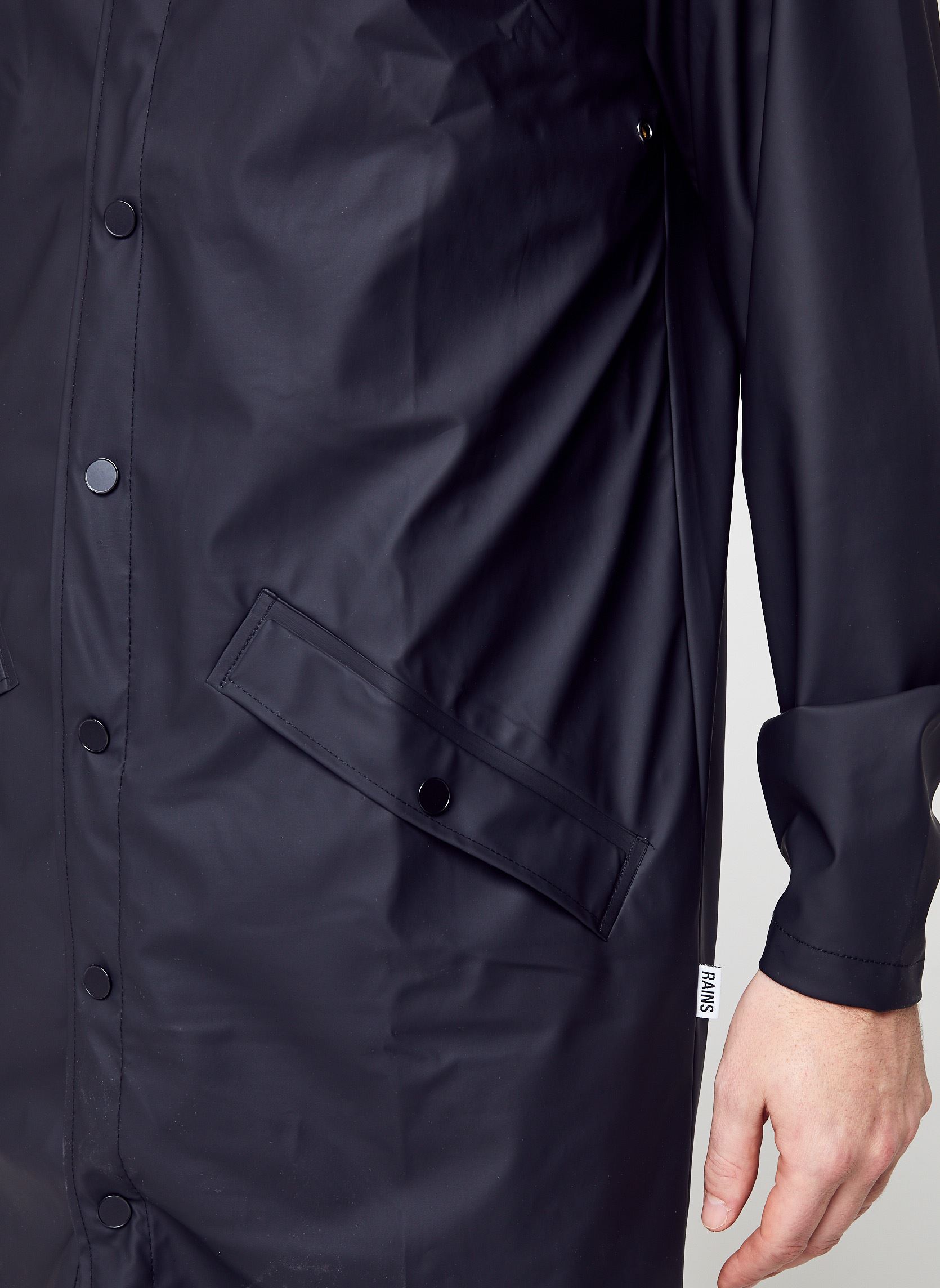 Wasserdichte Jacken Long Jacket W3 - Unisexe M herren schwarz Rains Wasserdichte Jacken Long Jacket W3 - Unisexe M herren schwarz BLACK