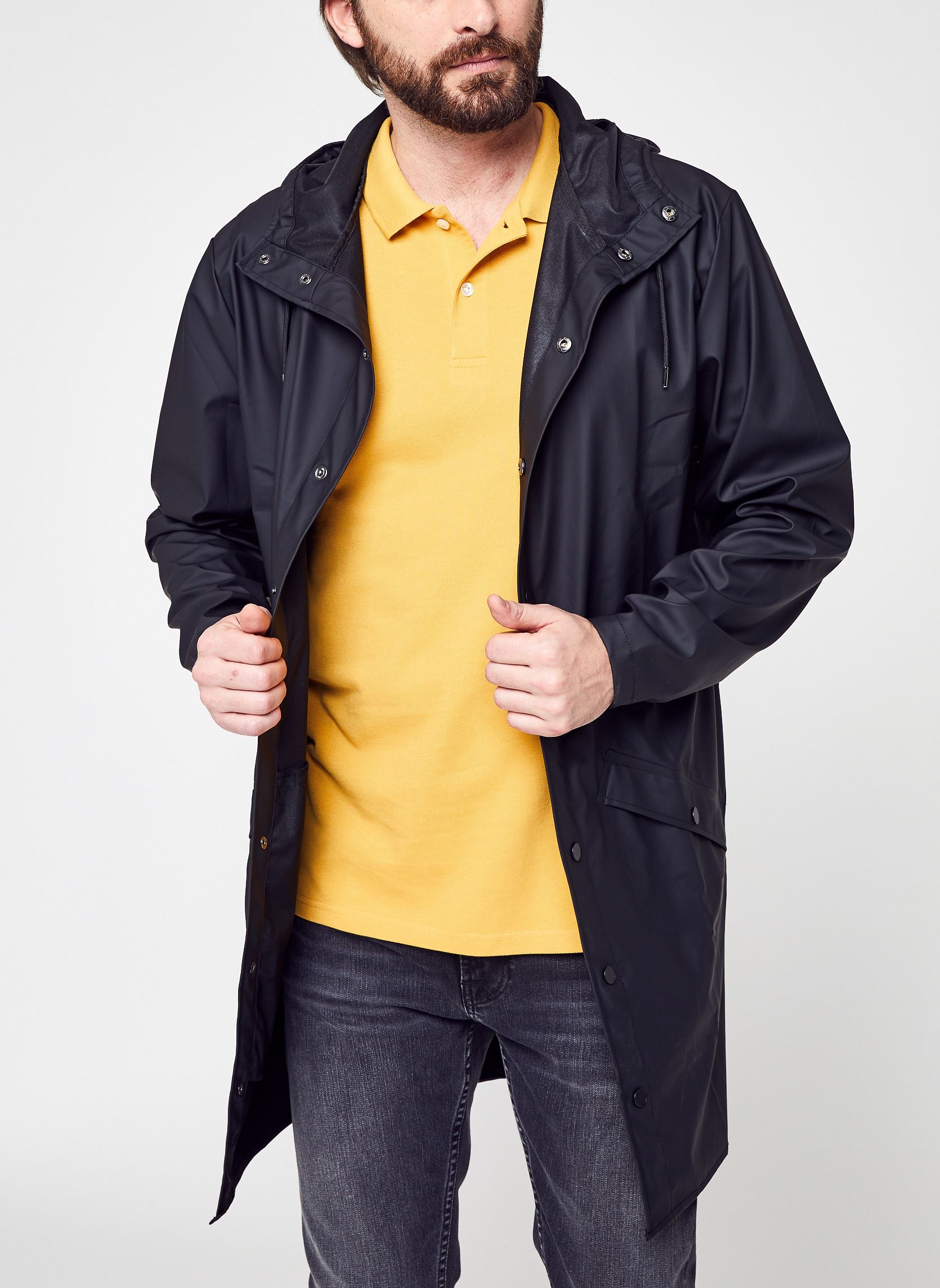 Wasserdichte Jacken Long Jacket W3 - Unisexe M herren schwarz Rains Wasserdichte Jacken Long Jacket W3 - Unisexe M herren schwarz BLACK
