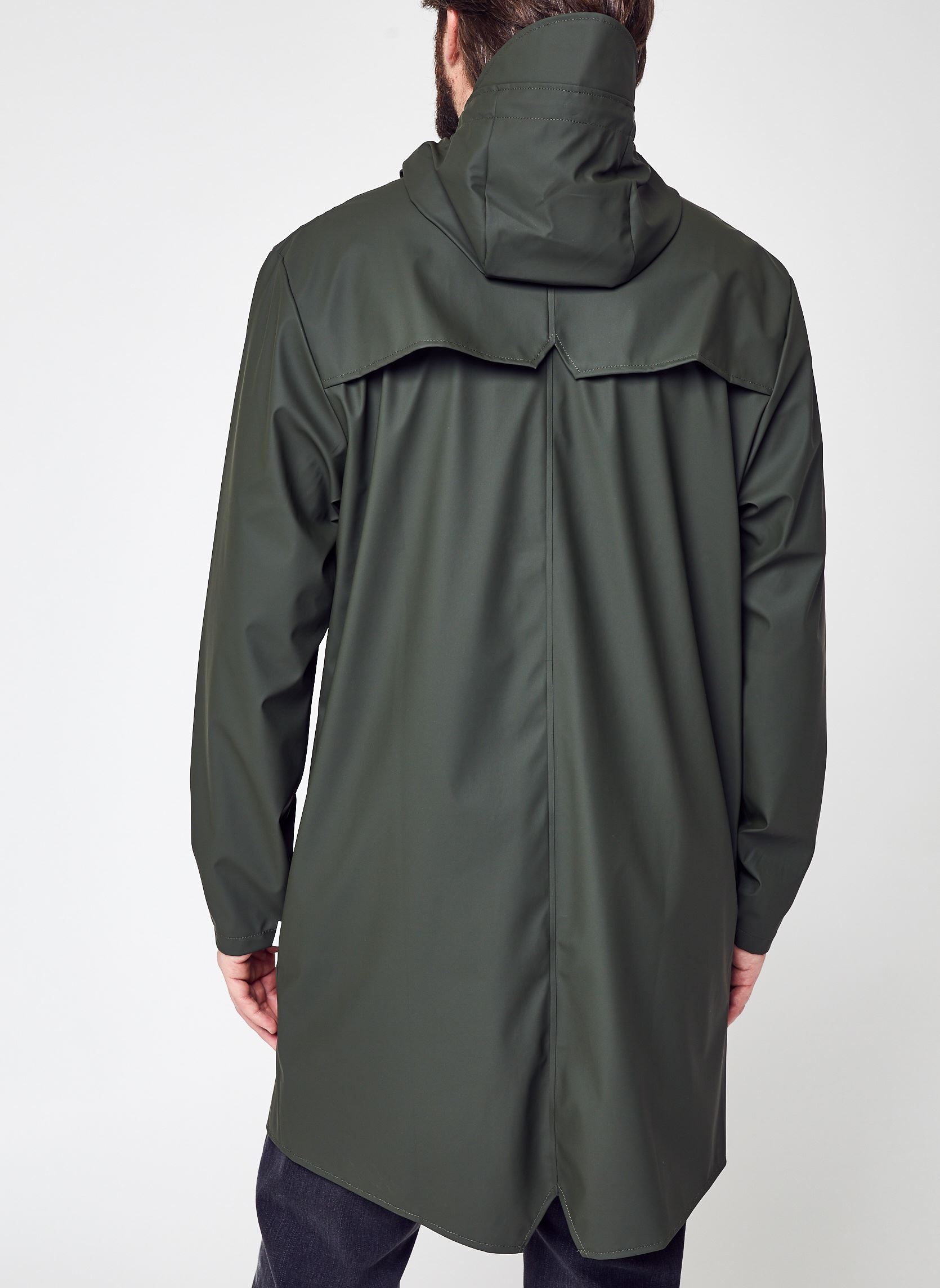 Giacche impermeabili Long Jacket W3 - Unisexe M uomo verde Rains Giacche impermeabili Long Jacket W3 - Unisexe M uomo verde GREEN