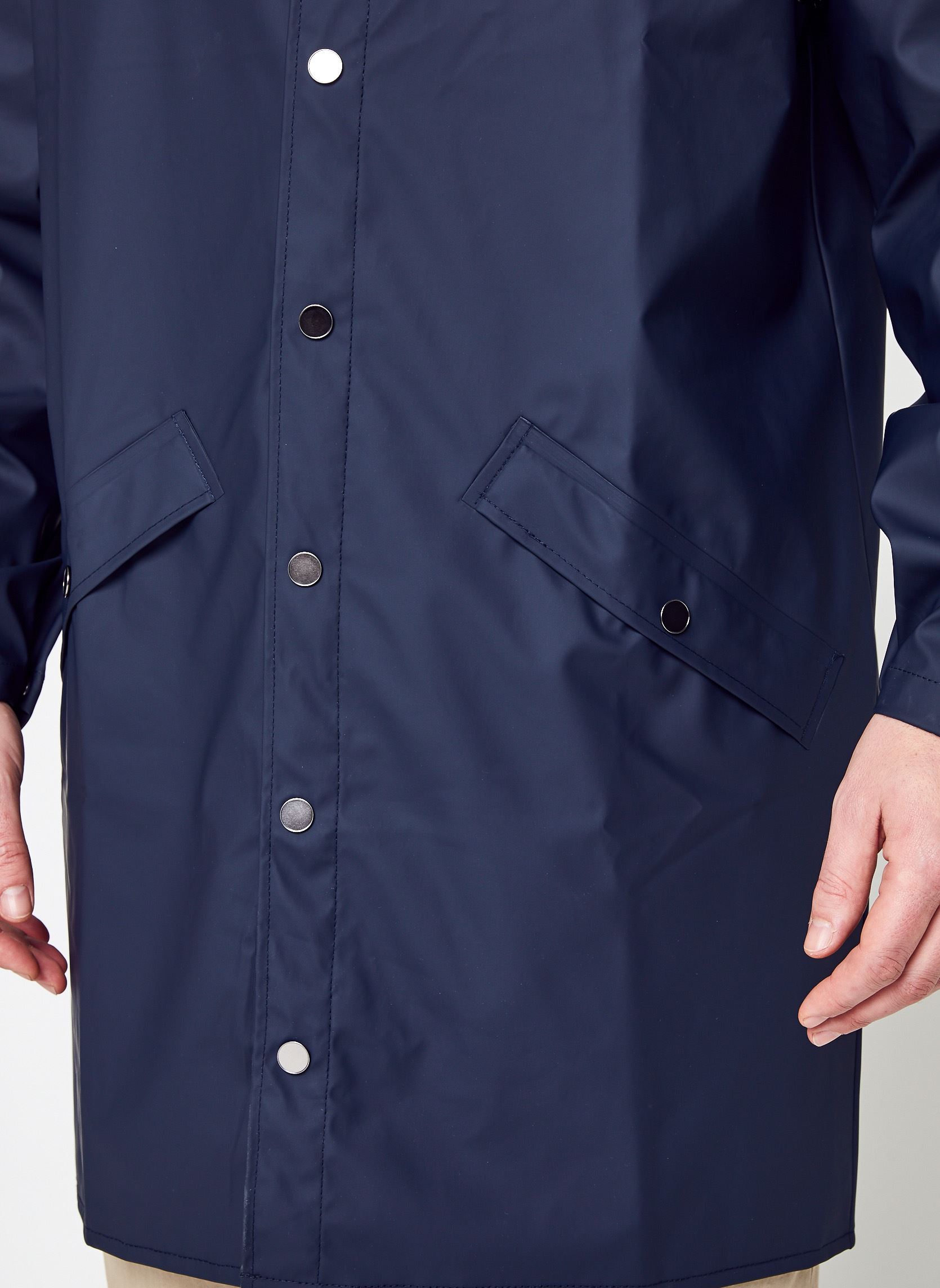 Vestes imperméables Long Jacket W3 - Unisexe M homme bleu Rains Vestes imperméables Long Jacket W3 - Unisexe M homme bleu NAVY