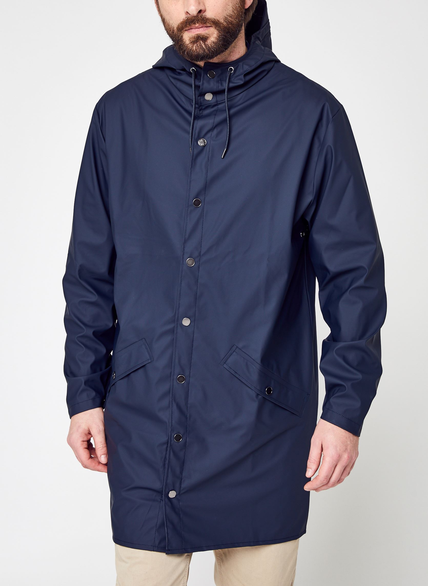 Vestes imperméables Long Jacket W3 - Unisexe M homme bleu Rains Vestes imperméables Long Jacket W3 - Unisexe M homme bleu NAVY