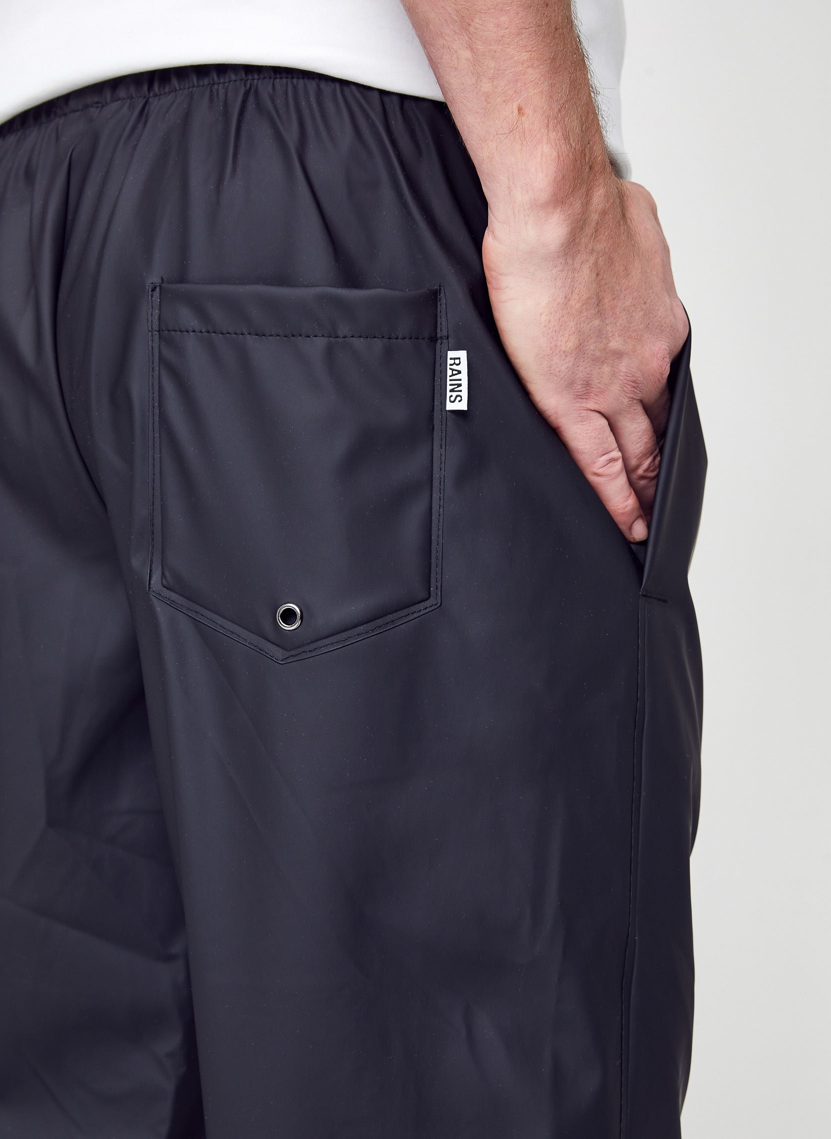 Pantalons droits Rain Pants Regular W3 - Unisexe M homme noir Rains Pantalons droits Rain Pants Regular W3 - Unisexe M homme noir BLACK