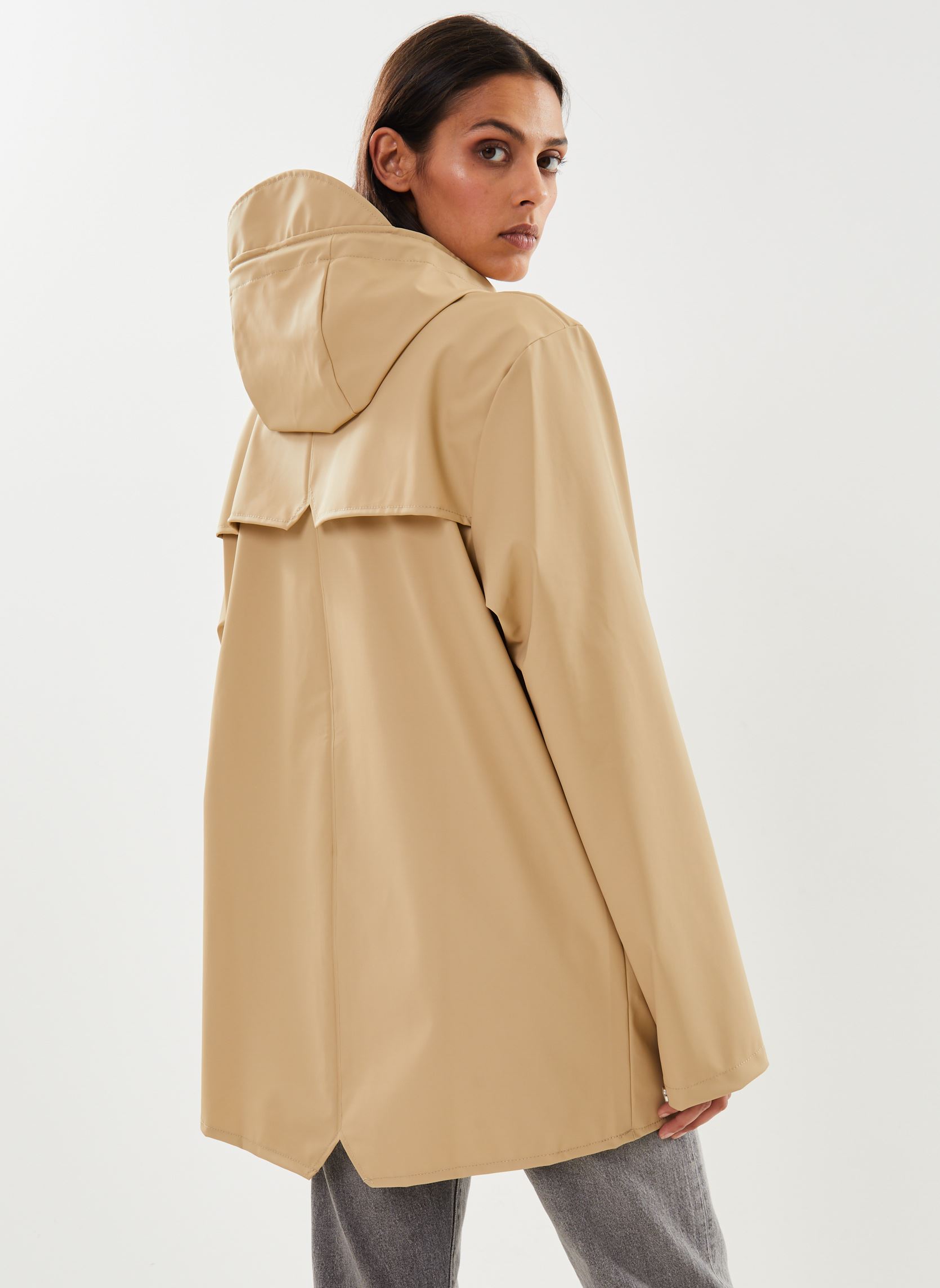 Regenjacken Jacket W3 - Unisexe beige Rains Regenjacken Jacket W3 - Unisexe beige SAND