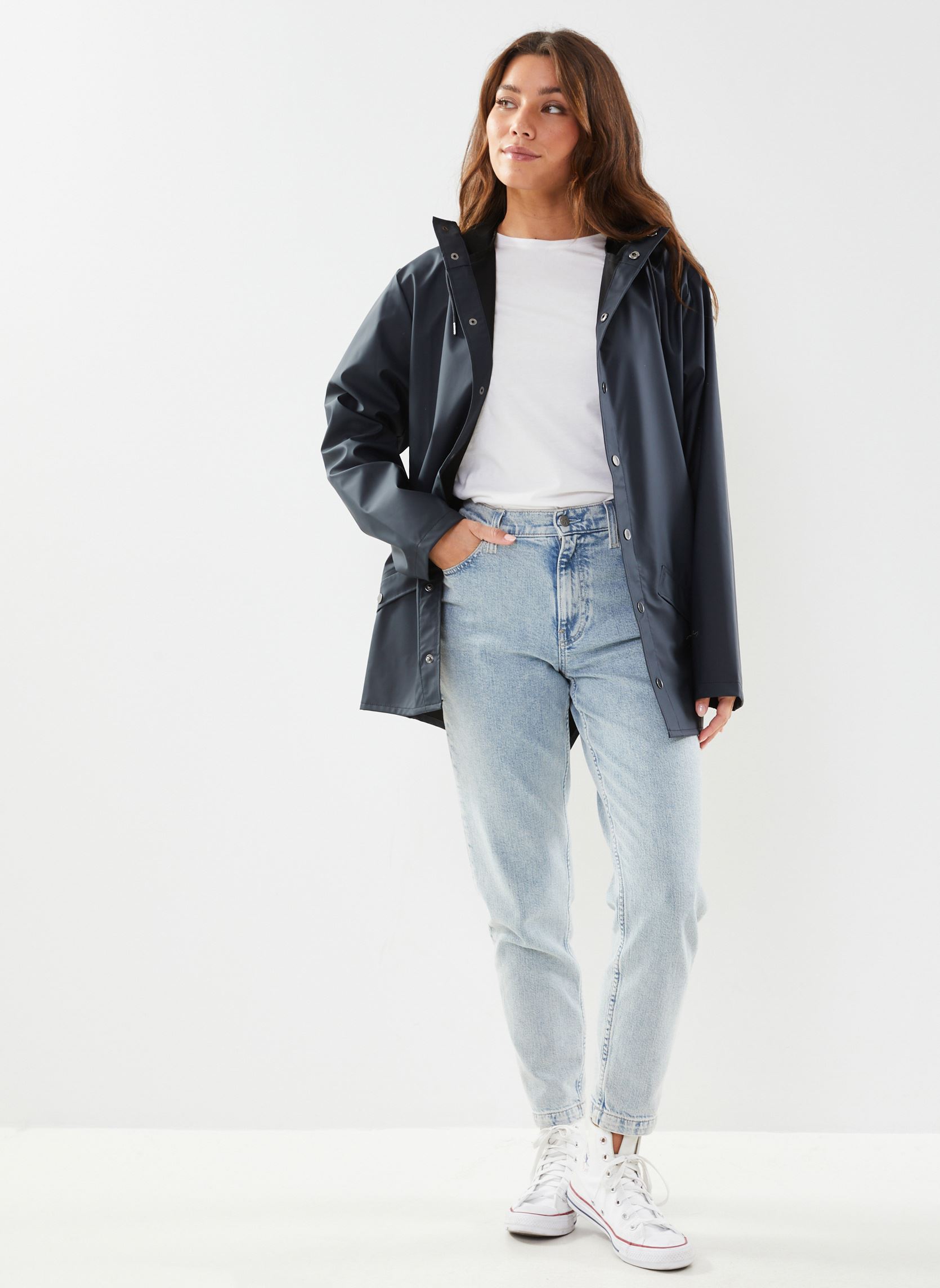 Vestes imperméable Jacket W3 - Unisexe bleu Rains Vestes imperméable Jacket W3 - Unisexe bleu NAVY