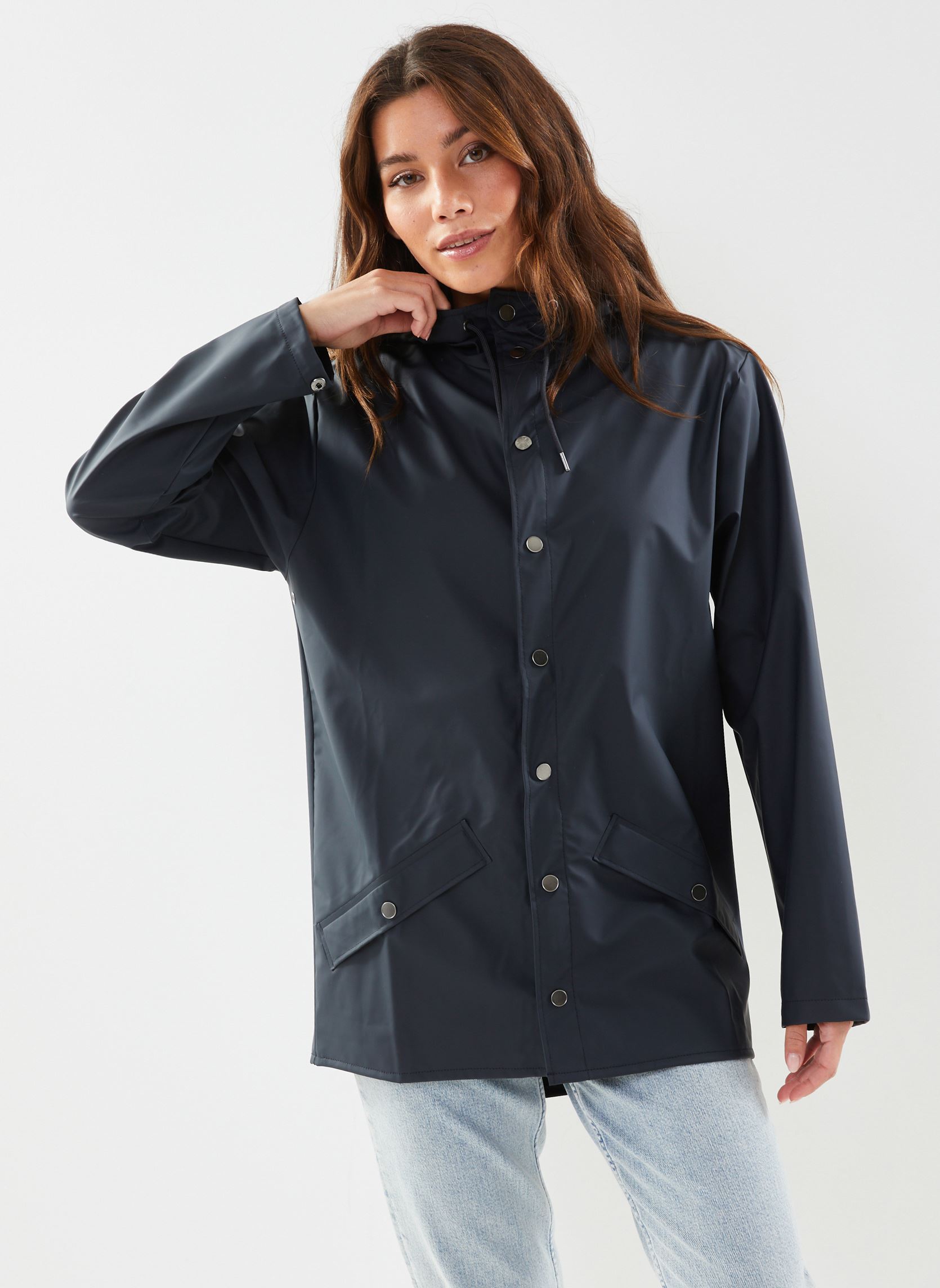 Vestes imperméable Jacket W3 - Unisexe bleu Rains Vestes imperméable Jacket W3 - Unisexe bleu NAVY