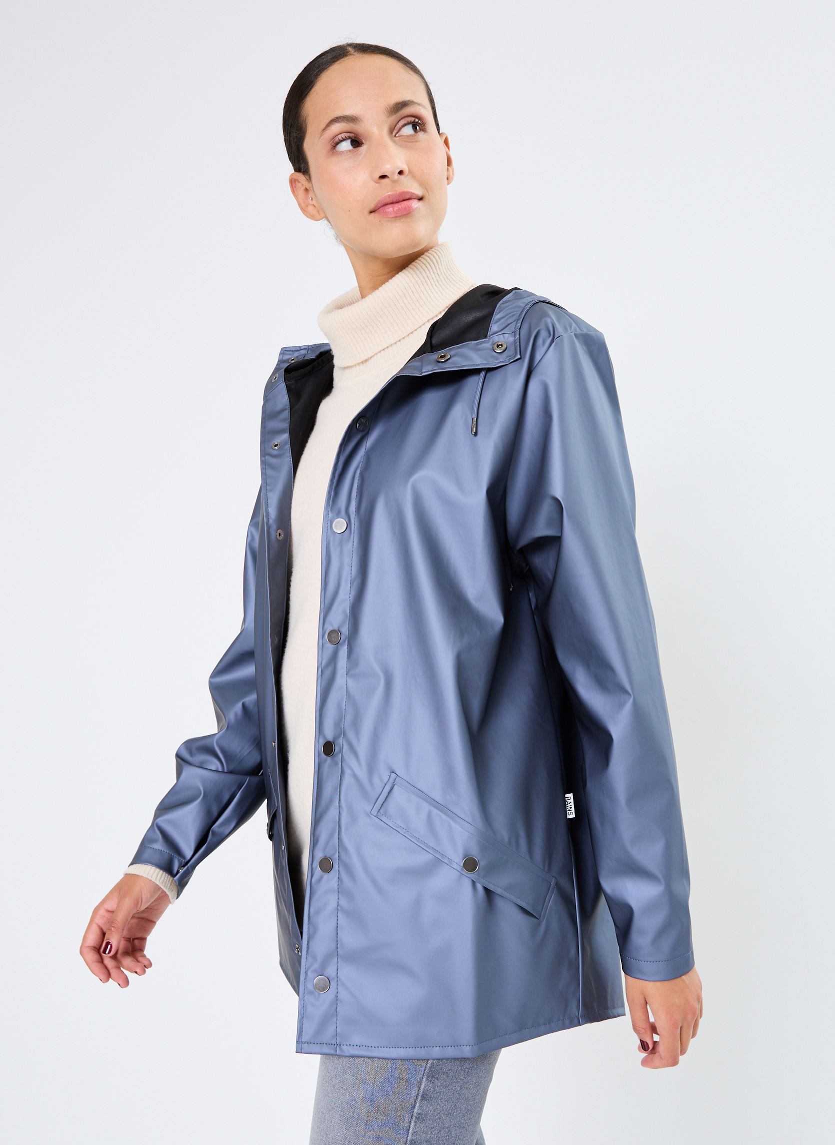 Regenjacken Jacket W3 - Unisexe blau Rains Regenjacken Jacket W3 - Unisexe blau BAY
