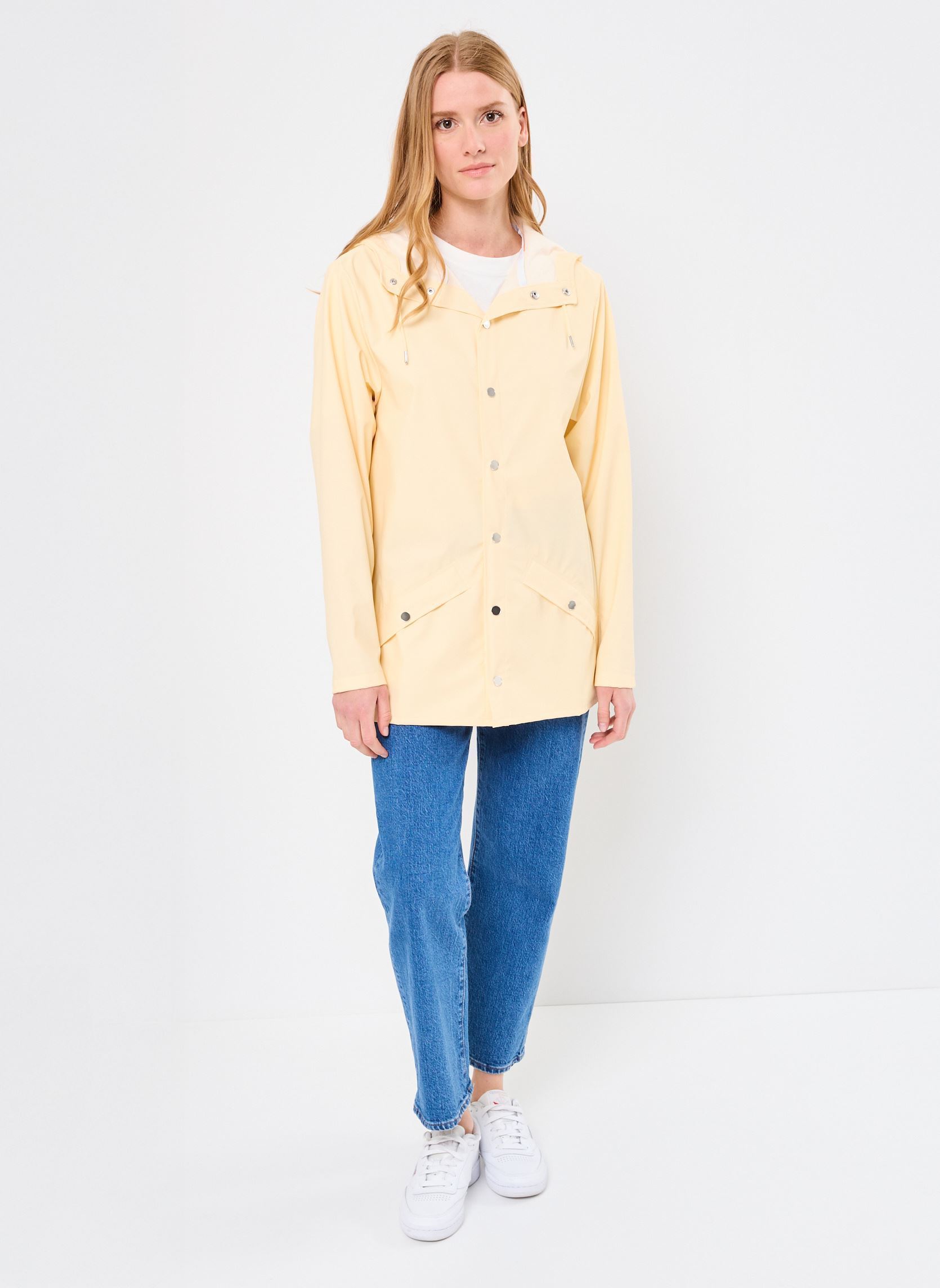 Regenjassen Jacket W3 - Unisexe dames wit Rains Regenjassen Jacket W3 - Unisexe dames wit GLEAM