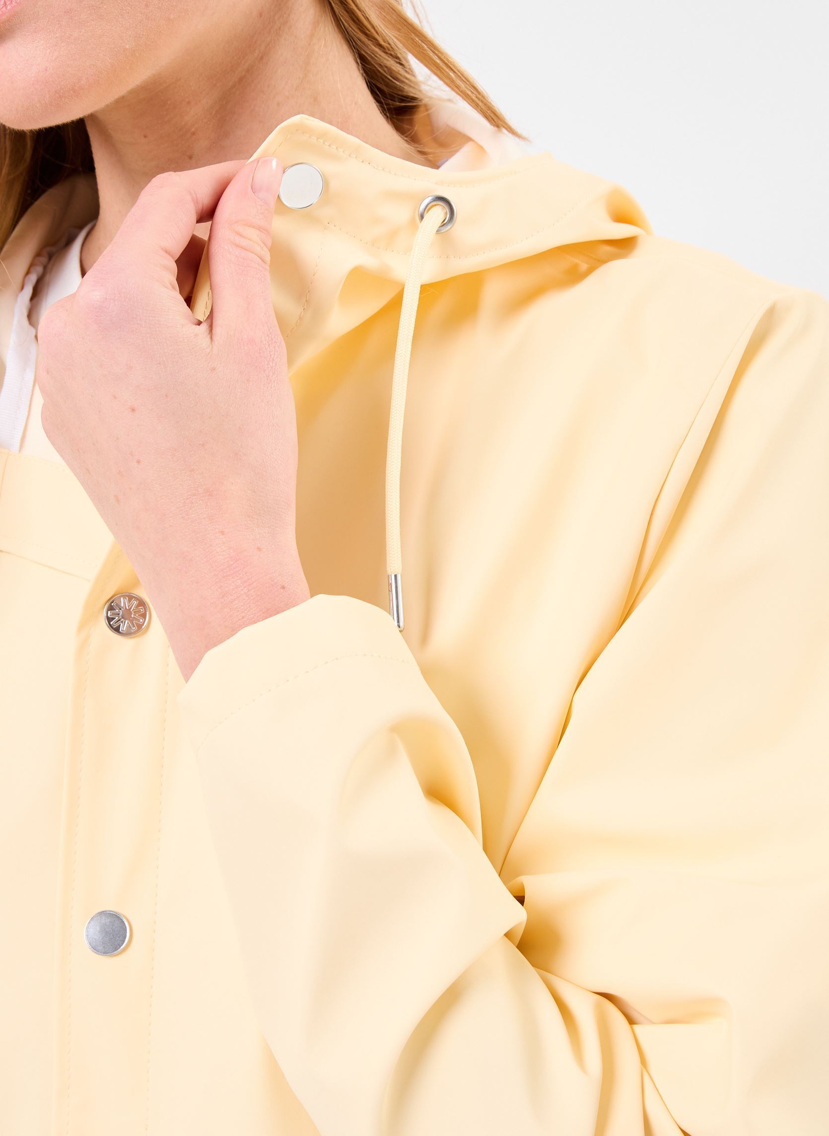 Regenjassen Jacket W3 - Unisexe dames wit Rains Regenjassen Jacket W3 - Unisexe dames wit GLEAM