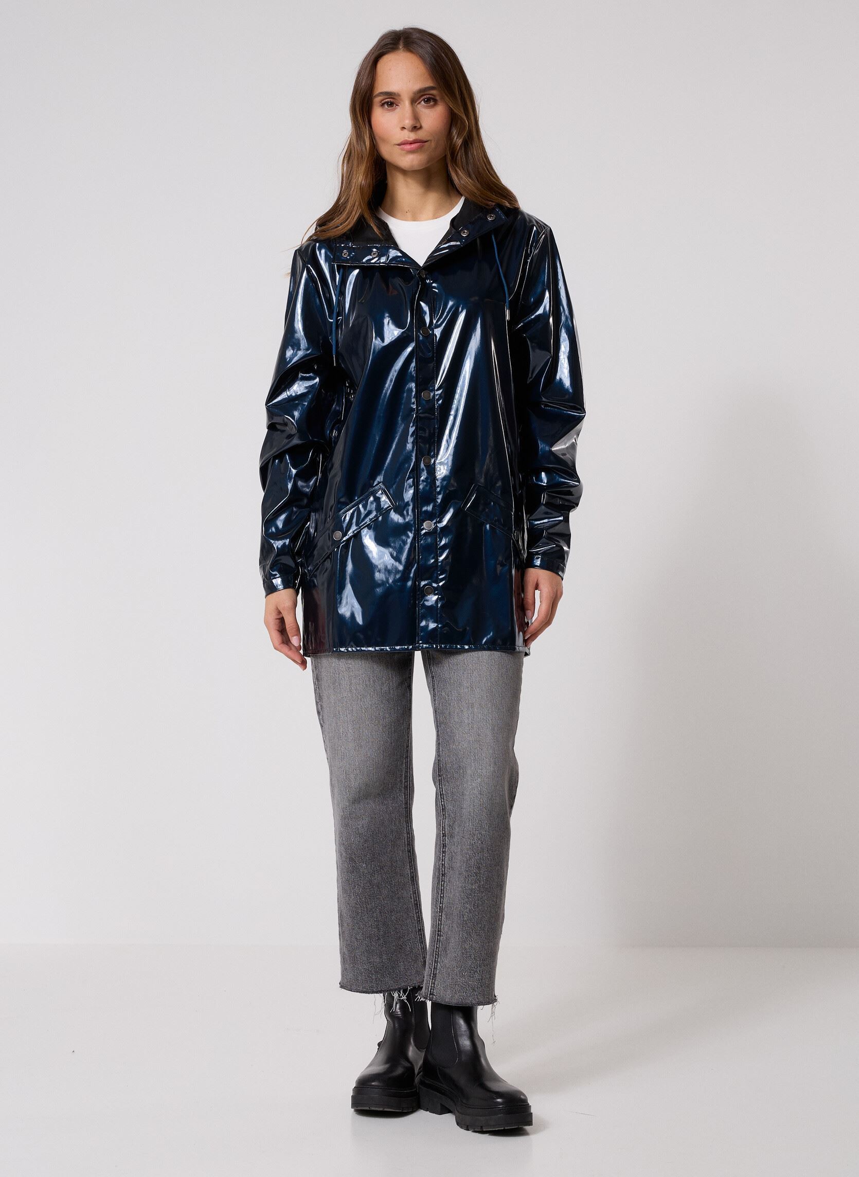 Regenjacken Jacket W3 - Unisexe damen blau Rains Regenjacken Jacket W3 - Unisexe damen blau SPILL