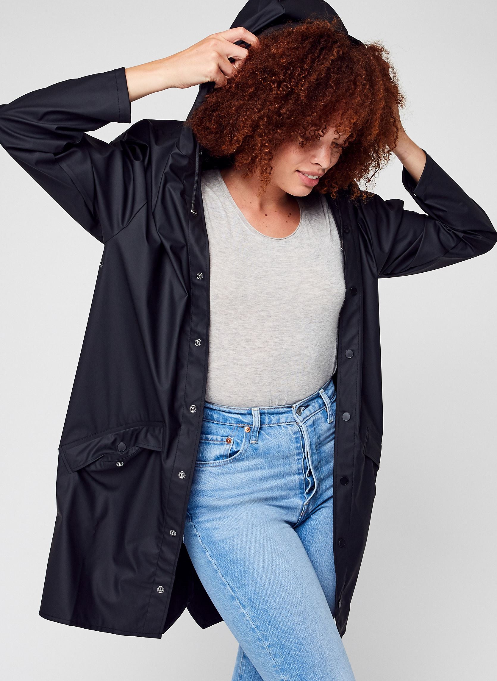 Vestes imperméable Long Jacket W3 - Unisexe noir Rains Vestes imperméable Long Jacket W3 - Unisexe noir BLACK