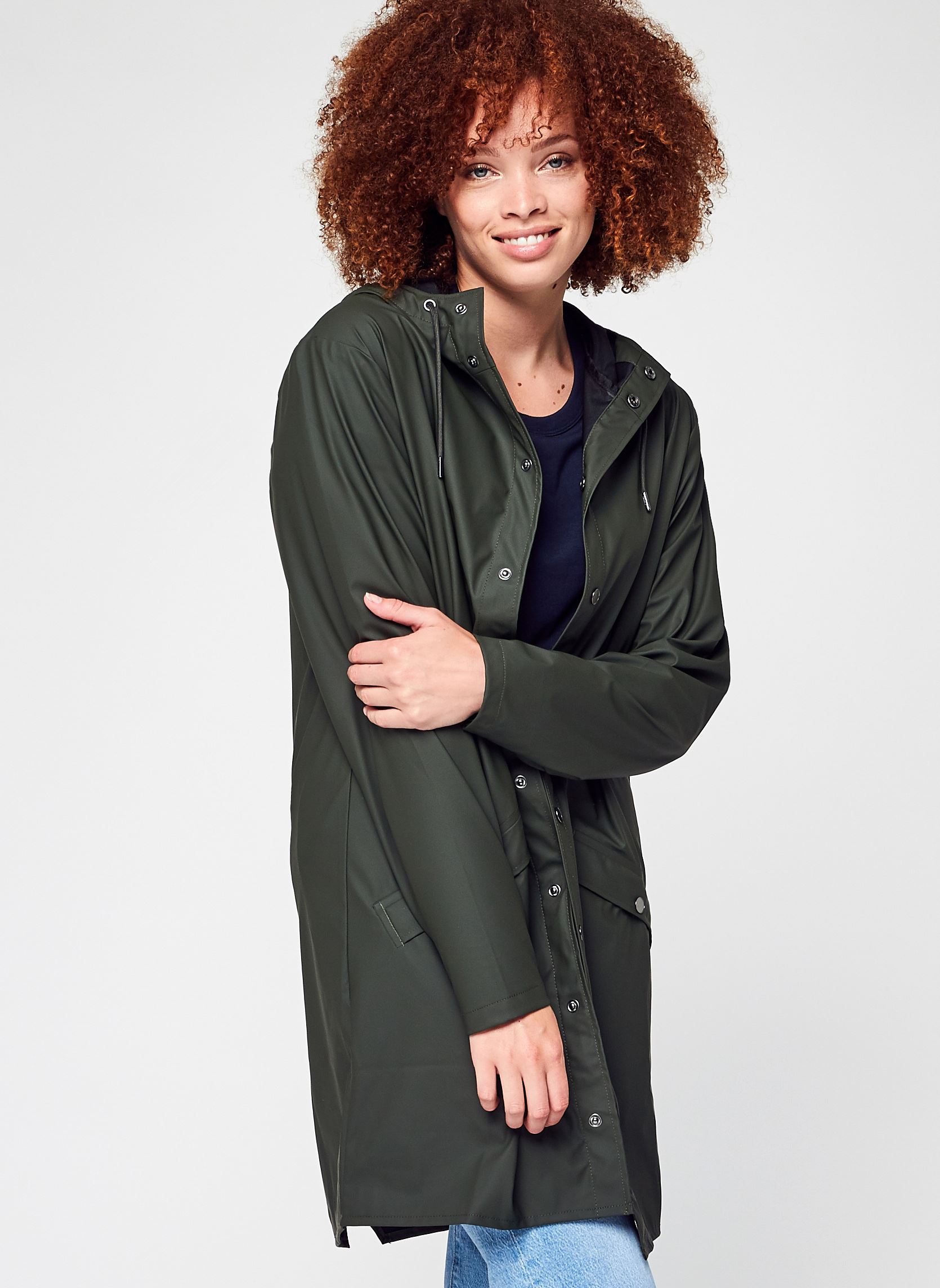 Vestes imperméable Long Jacket W3 - Unisexe vert Rains Vestes imperméable Long Jacket W3 - Unisexe vert GREEN