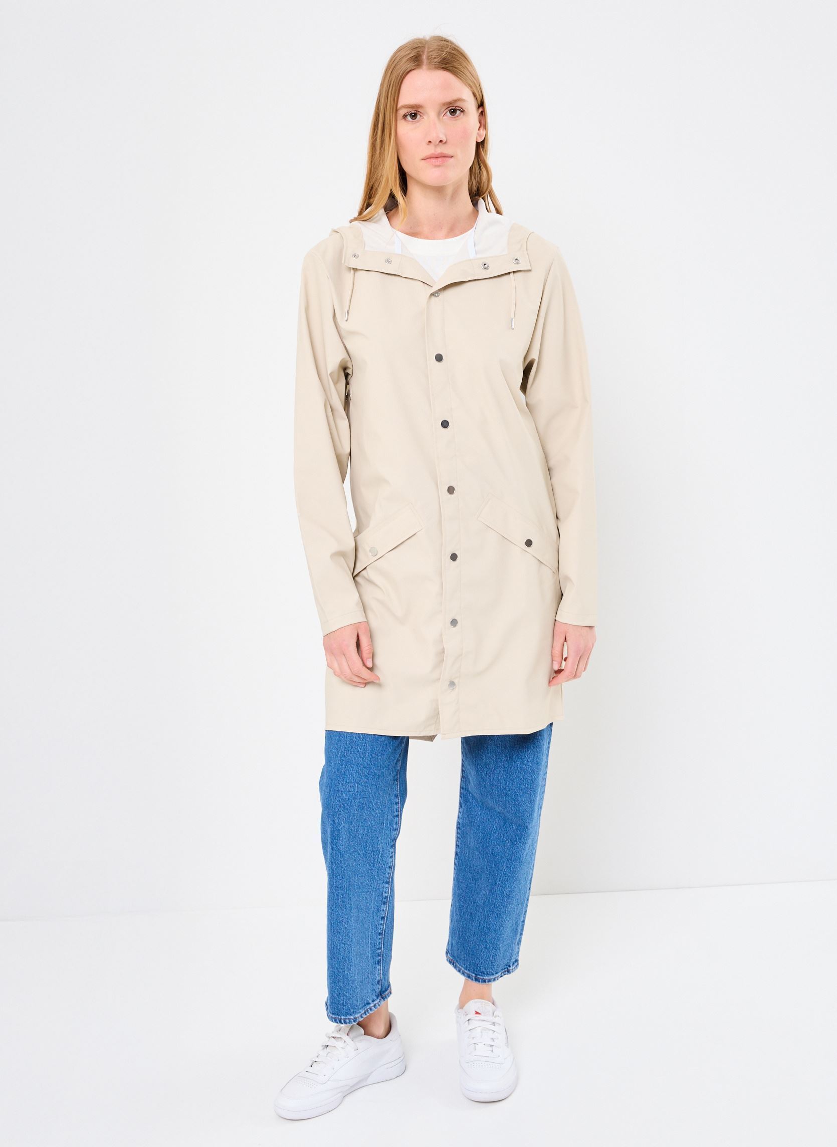 Vestes imperméable Long Jacket W3 - Unisexe femme beige Rains Vestes imperméable Long Jacket W3 - Unisexe femme beige DUNE