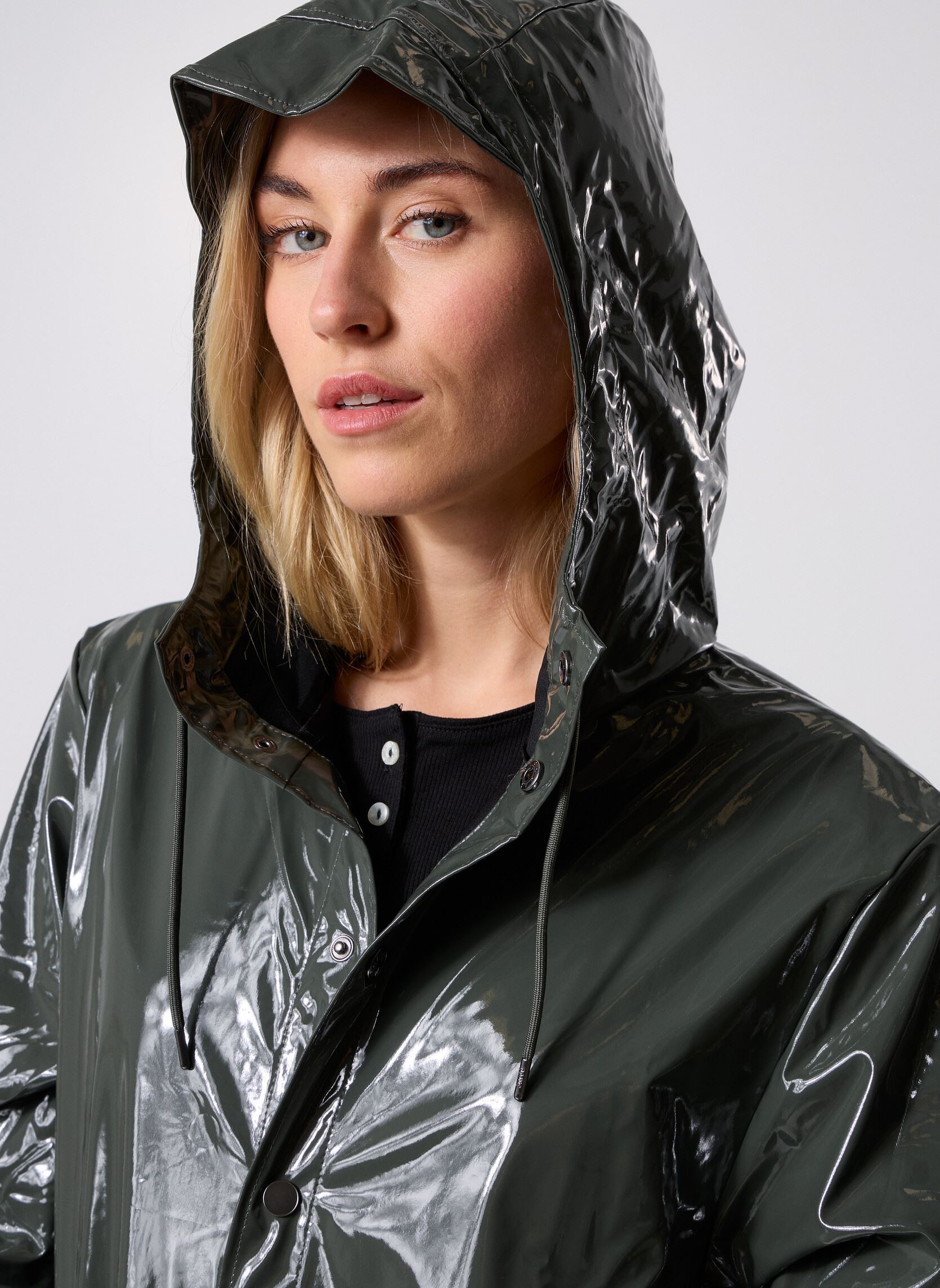 Rains Regenjacken Long Jacket W3 Unisexe Damen Gr n Online Kaufen 