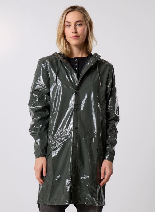 Rains Vestes imperméable Long Jacket W3 - Unisexe femme vert
