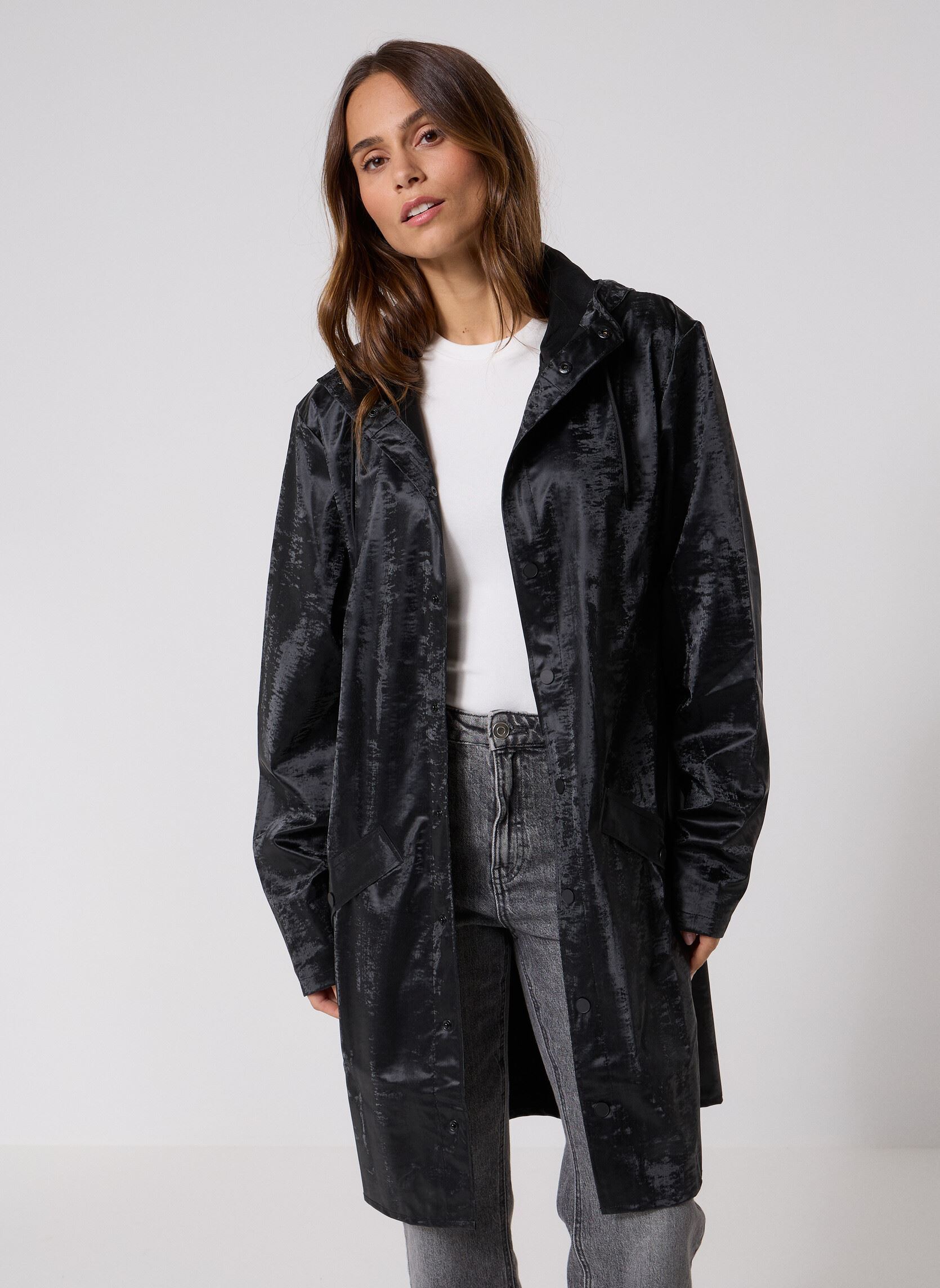 Rains | Giacca impermeabile Long nera – lemlò