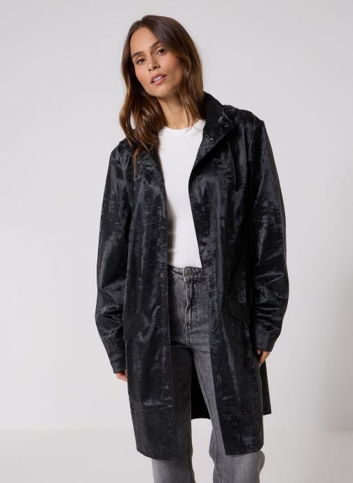 Rains Vestes imperméable Long Jacket W3 - Unisexe femme noir