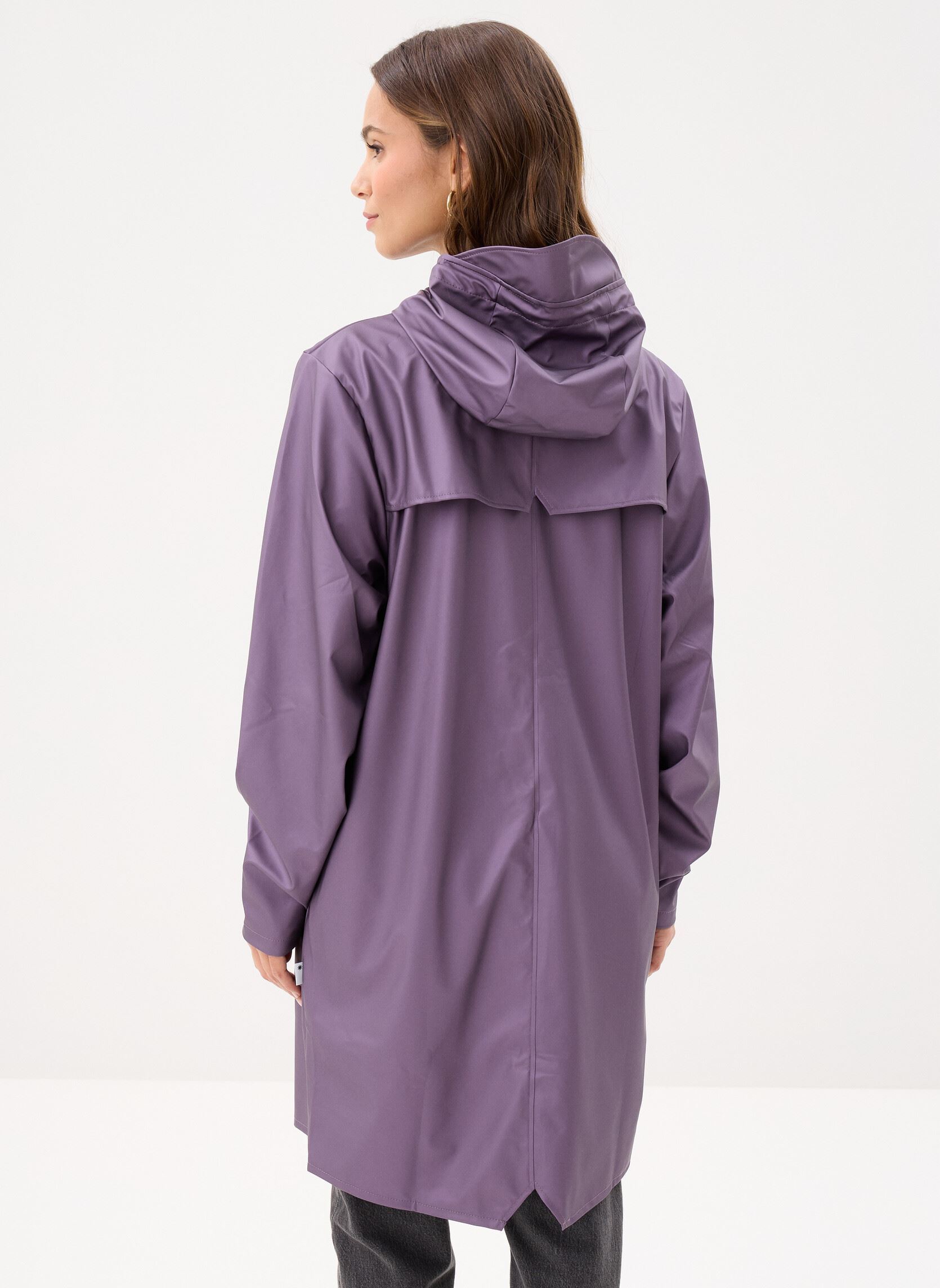 Regenjacken Long Jacket W3 - Unisexe damen violett Rains Regenjacken Long Jacket W3 - Unisexe damen violett BODY