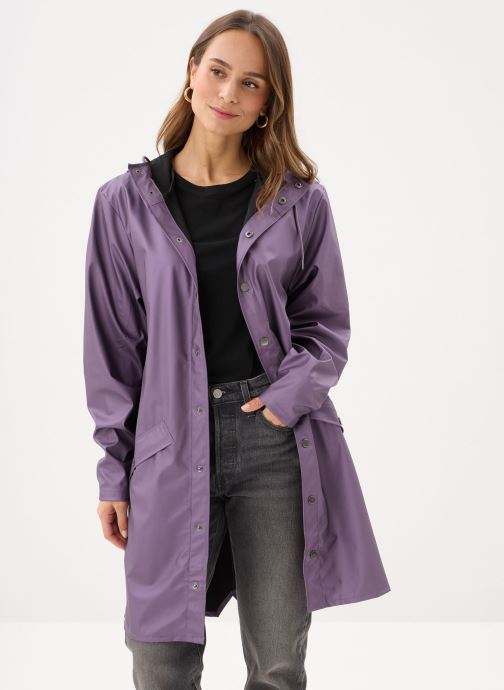 Rains Vestes imperméable Long Jacket W3 - Unisexe femme violet